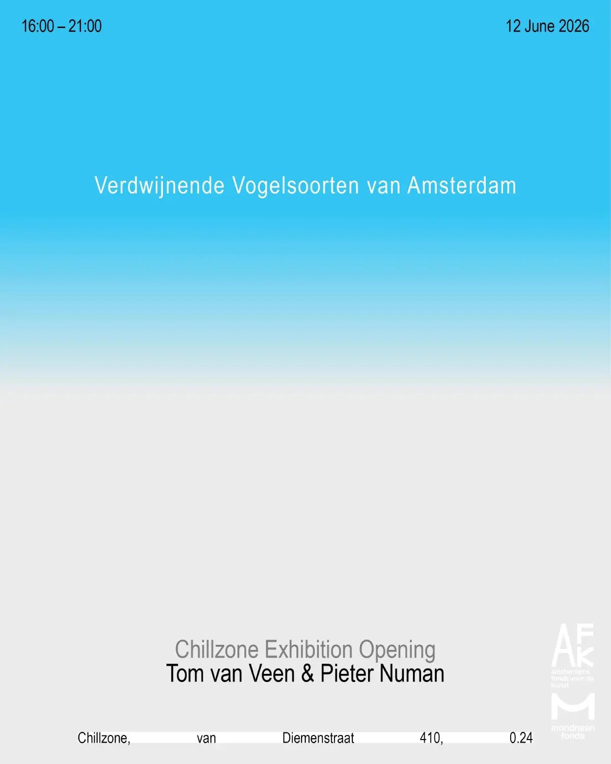 Verdwijnende Vogels van Amsterdam Tom van Veen in dialogue with Pieter Numan Patta