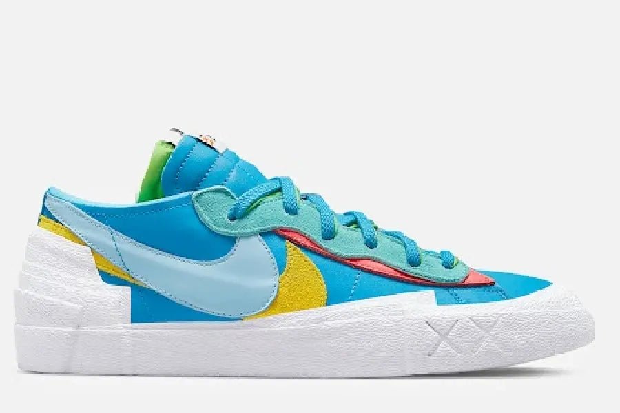 Nike Blazer Low X Sacai X Kaws (Neptune Blue/Bluecap-White-Opti Yellow) - Patta