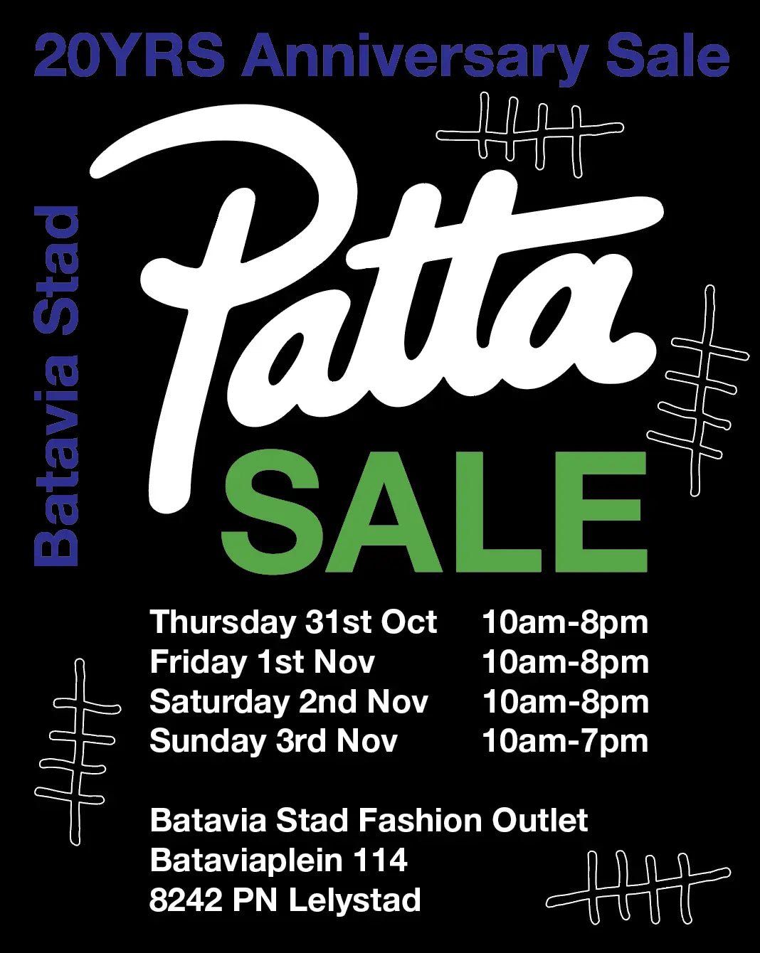 Patta 20th Anniversary Sale - Patta