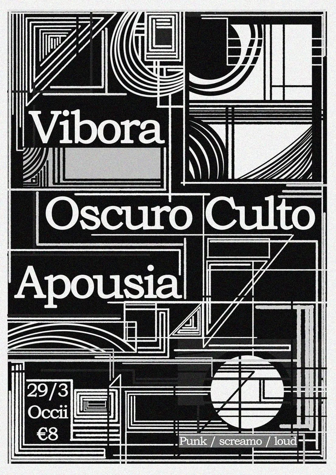 Vibora, Oscuro Culto & Apousia At Occii - Patta