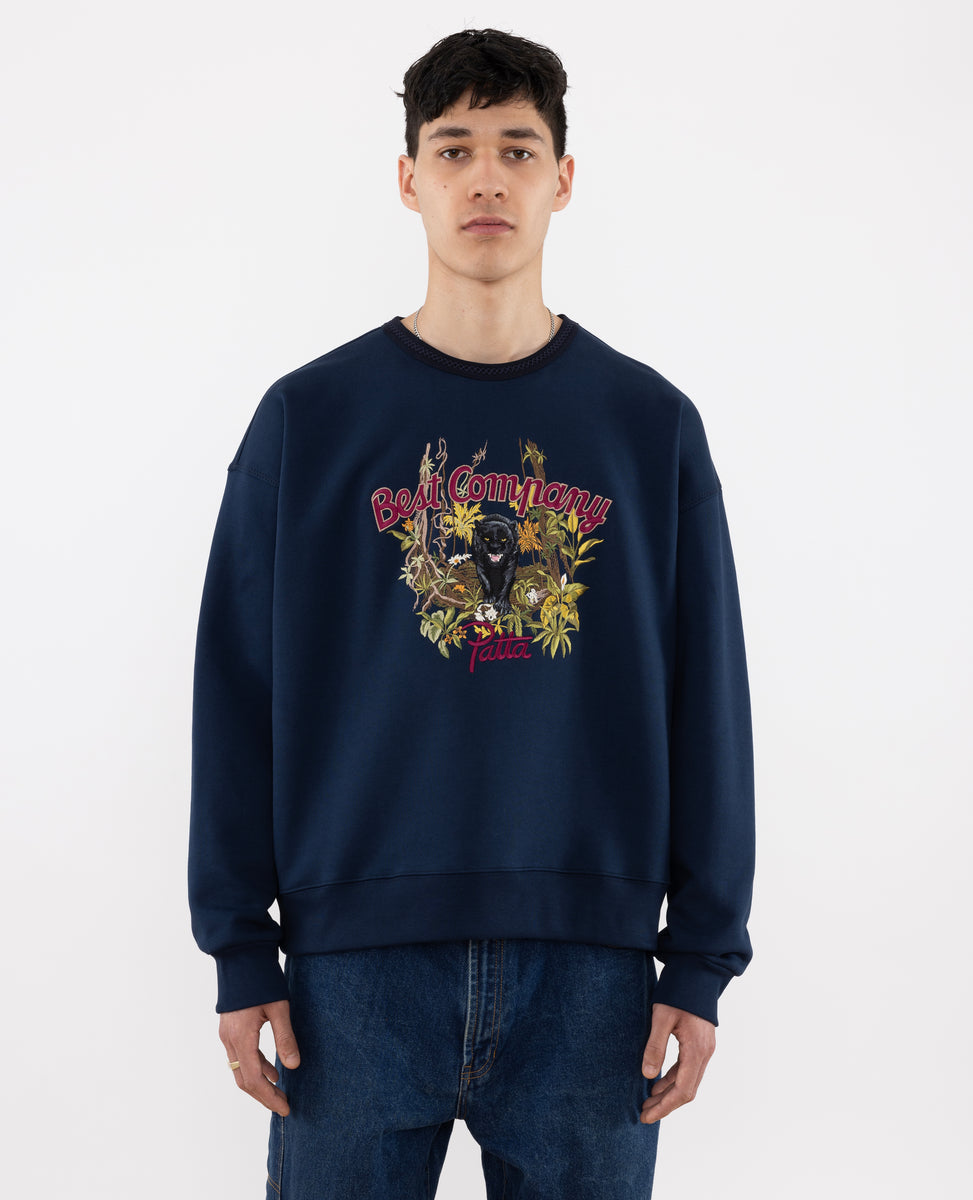 Patta x Best Company Busbusi Crewneck Sweater Navy