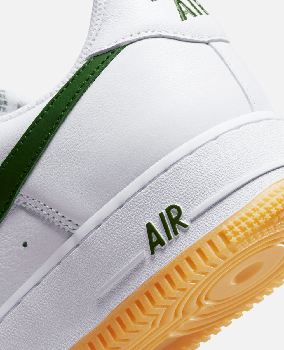 Nike Air Force 1 Low Retro - White/Forest Green - White/Forest Green/Gum Yellow, Size 4 by Sneaker Politics