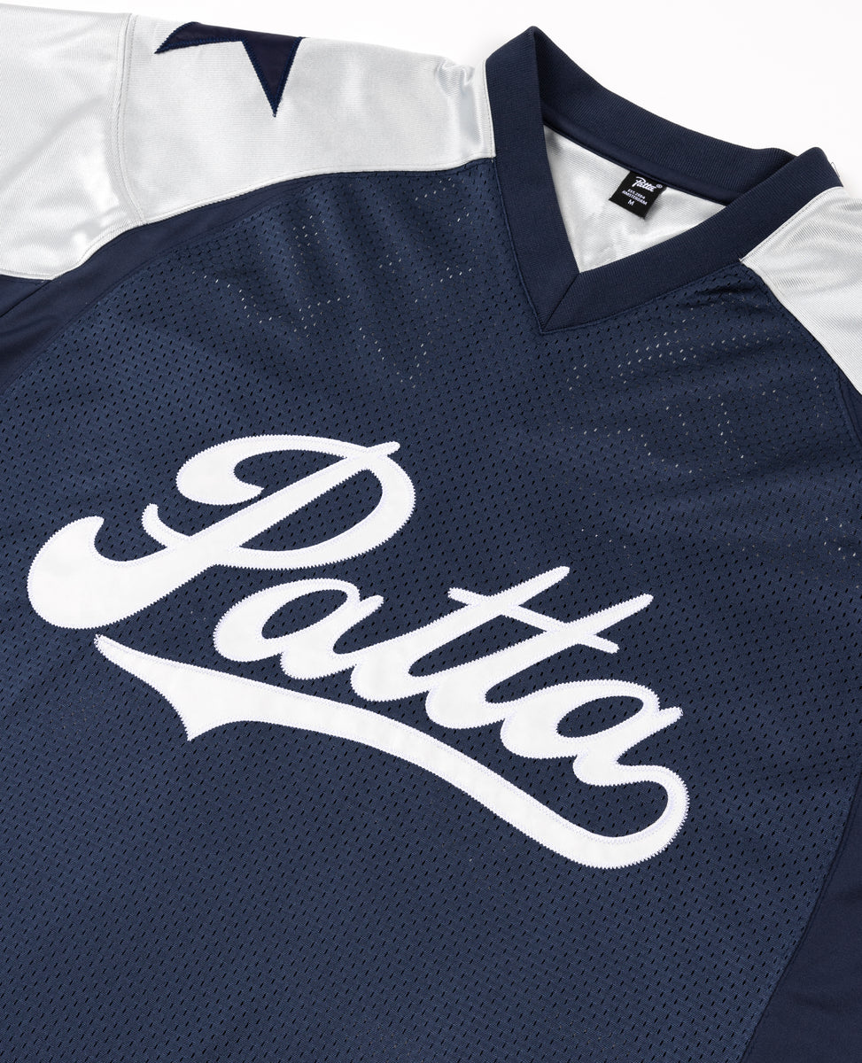 Patta Respect Football Jersey - Blue Nights / Pearl Blue - XL - Men