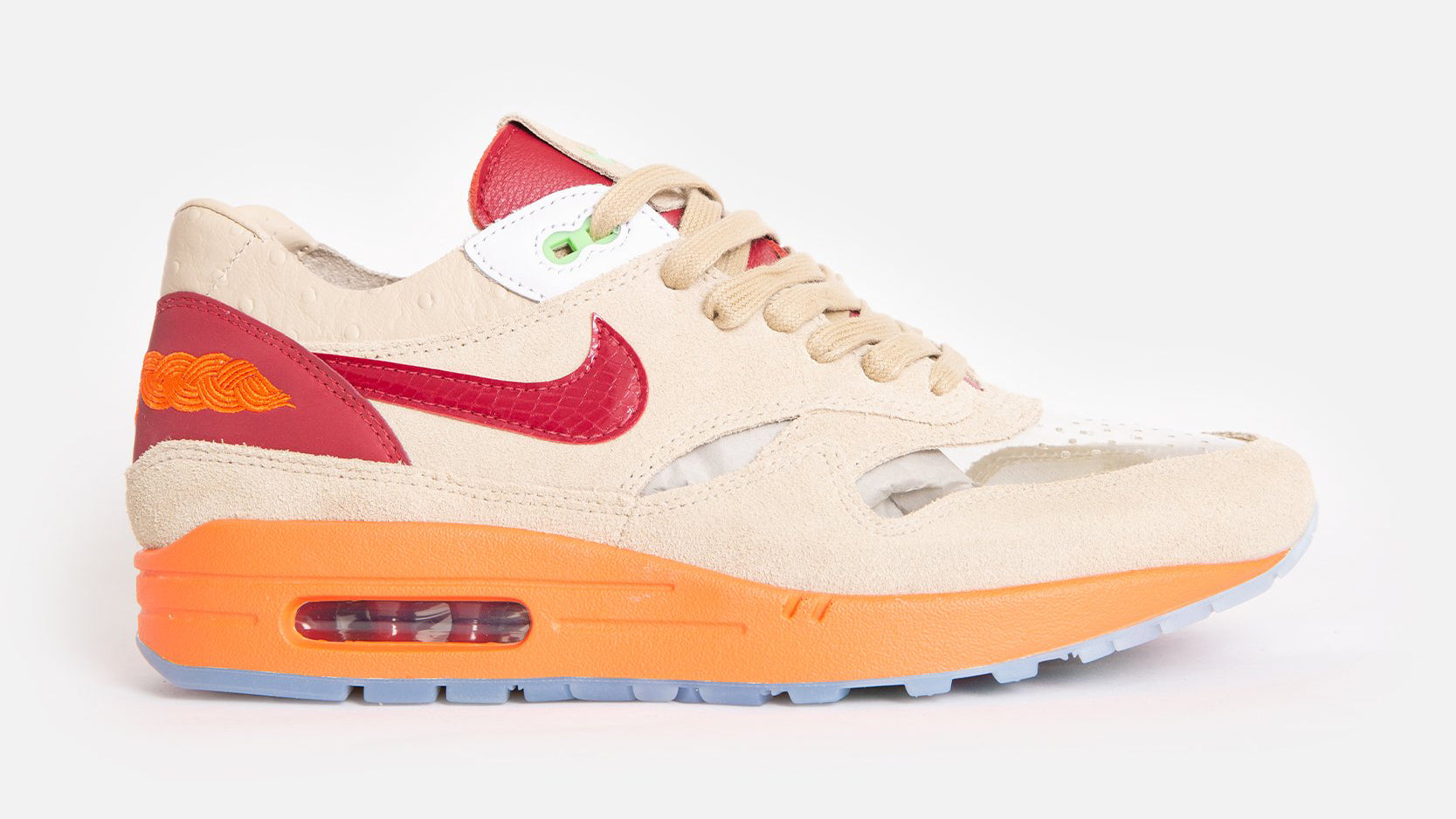 Nike X Clot Air Max 1 (Net/Deep Red-Orange Blaze)