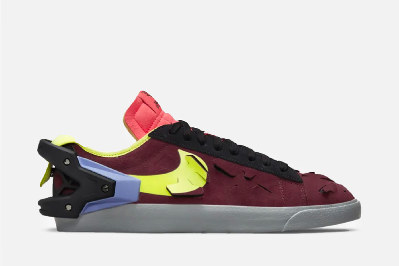 Nike Blazer Low X Acronym (Night Maroon/Lemon Venom-Black)