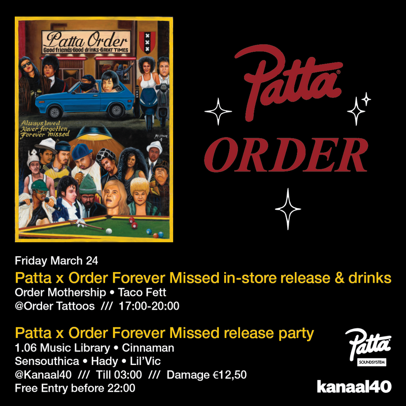 Patta X Order 'Forever Missed' Release Parties