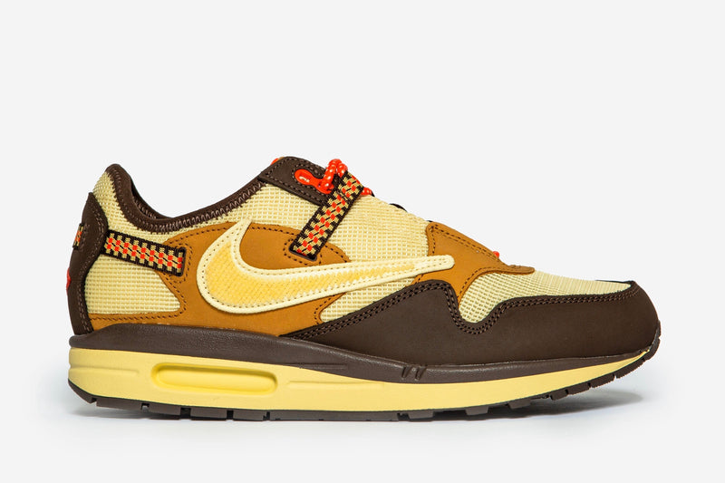 Nike Air Max 1 X Cactus Jack (Baroque Brown/Lemon Drop-Wheat-Chile Red)