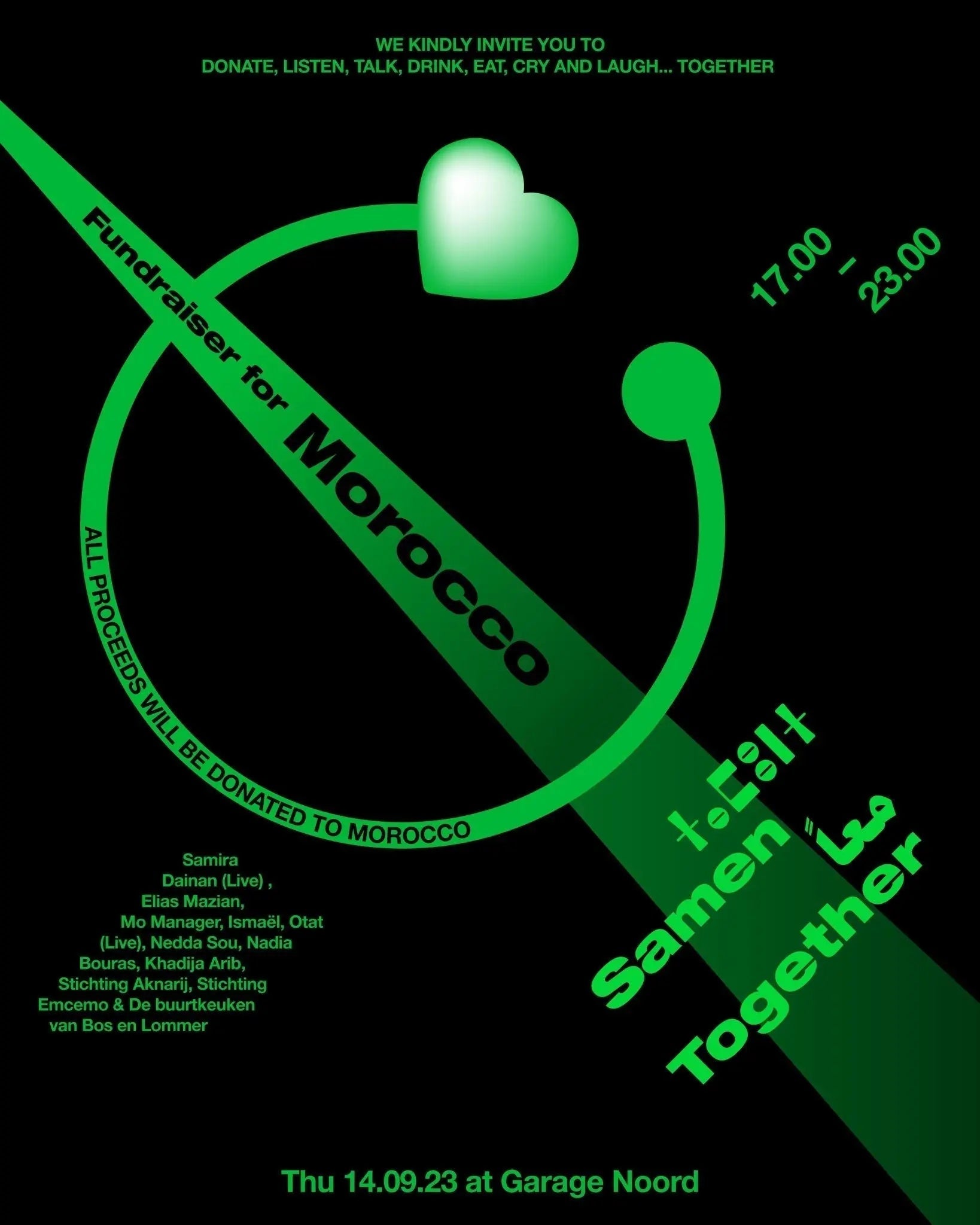 Fundraiser For Morroco At Garage Noord - Patta