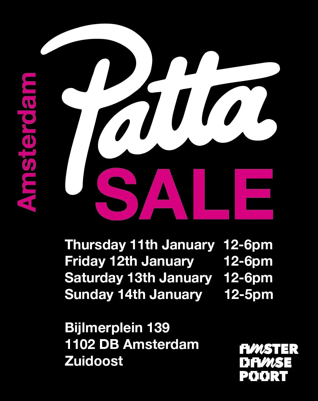 Patta Amsterdam January Sale - Patta