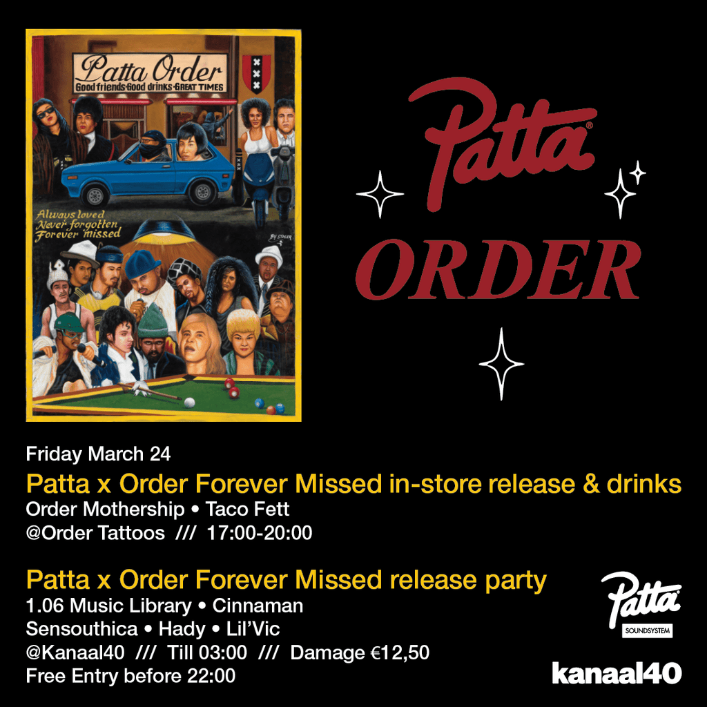 Patta X Order 'Forever Missed' Release Parties - Patta