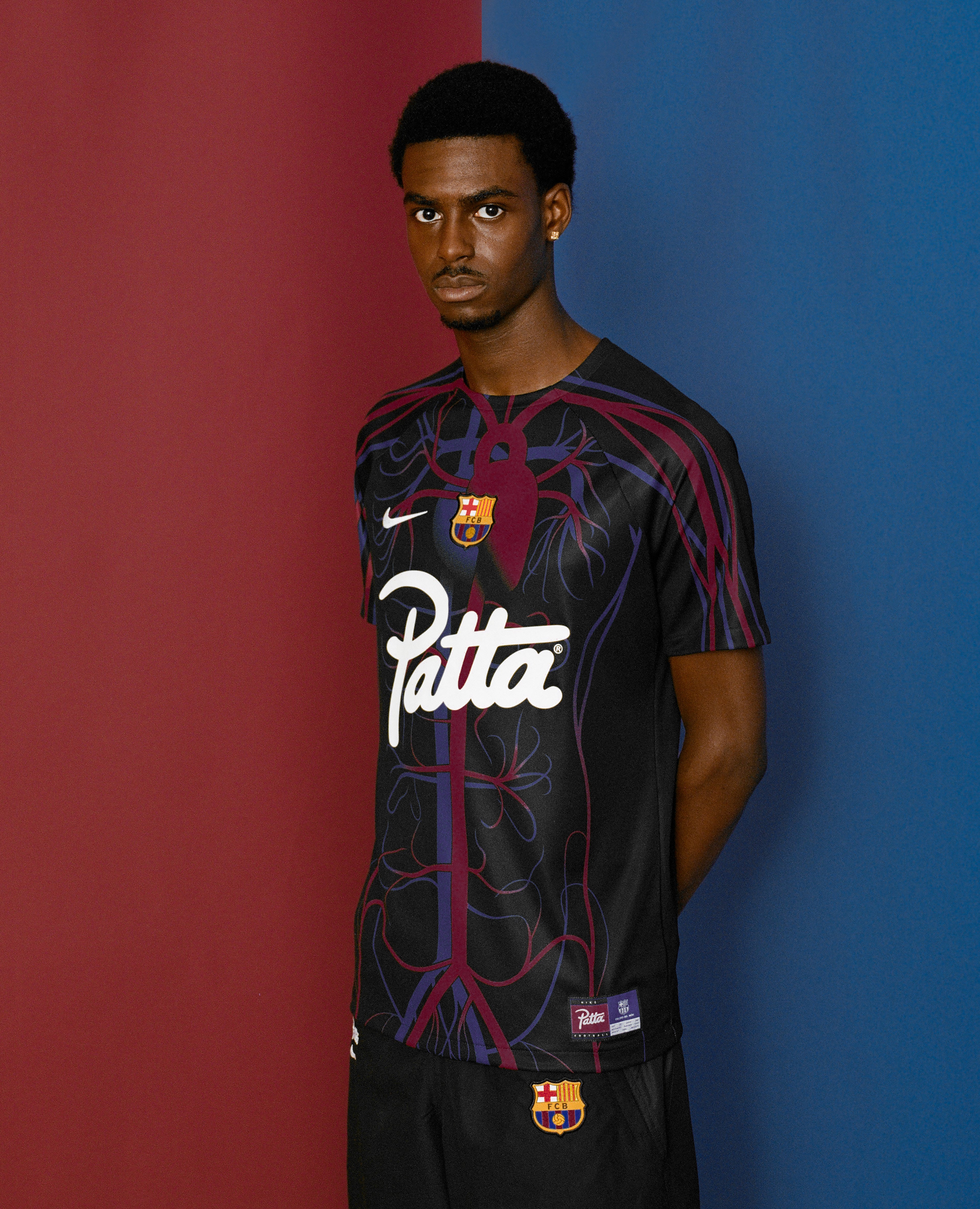 FCB x Patta Culers del Món Men's Patta Script Logo Pre-Match Jersey (B