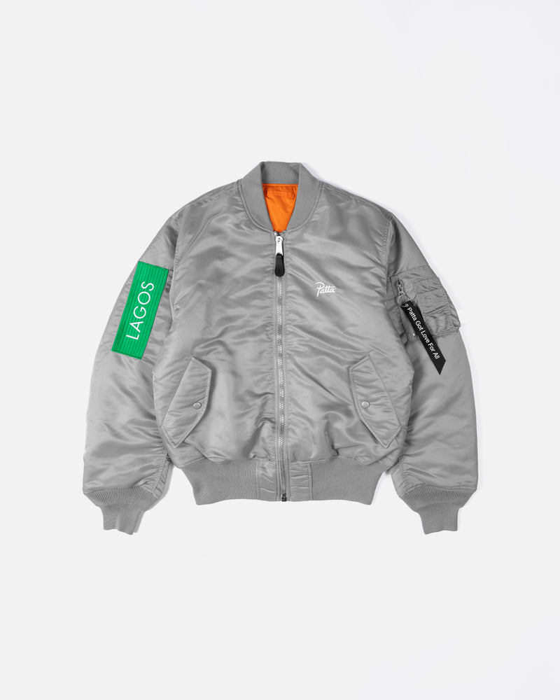 Patta x Alpha Industries MA-1 Celebration Jacket (Silver/Orange)