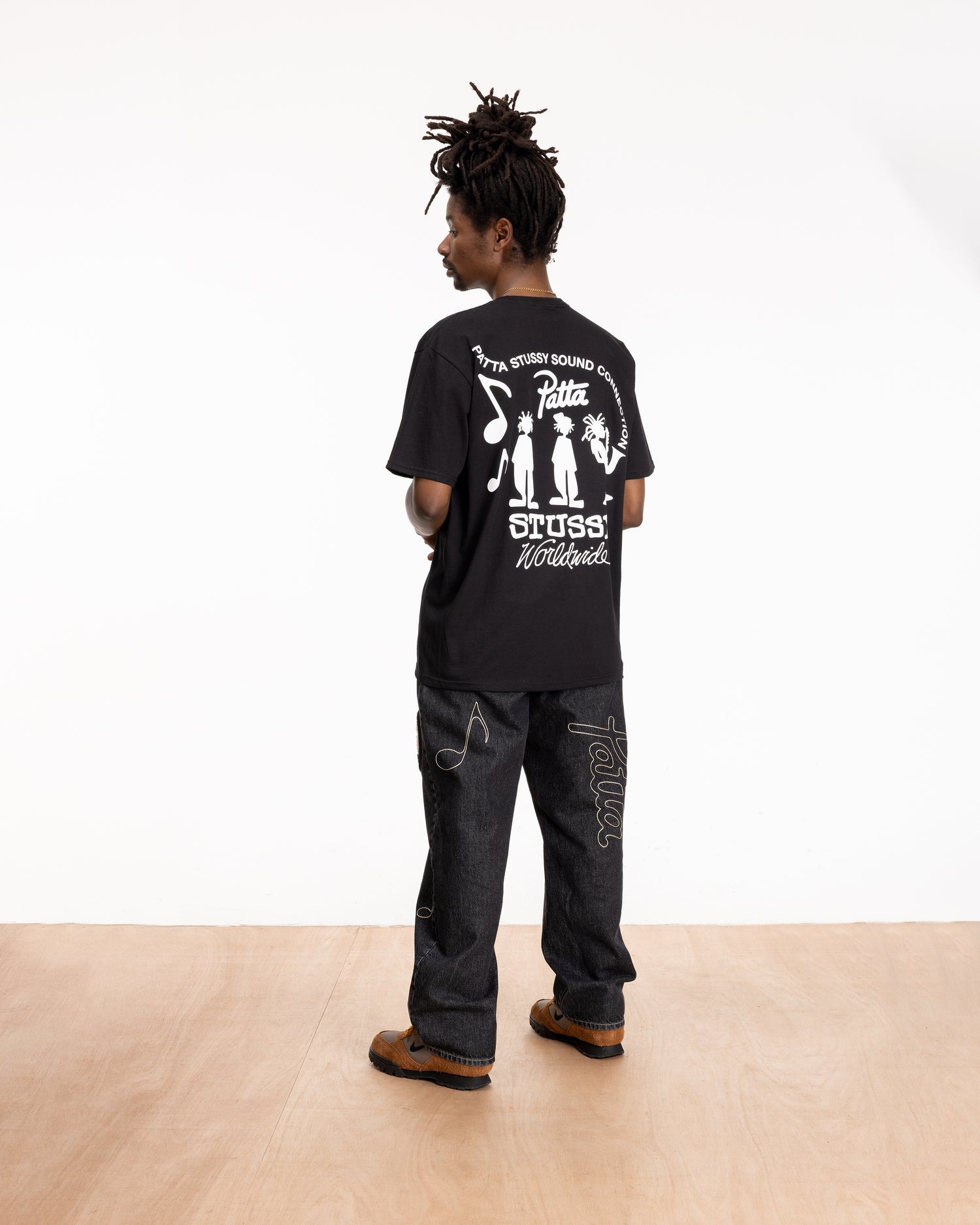 Patta x Stussy Sound Connection Tee (Black)