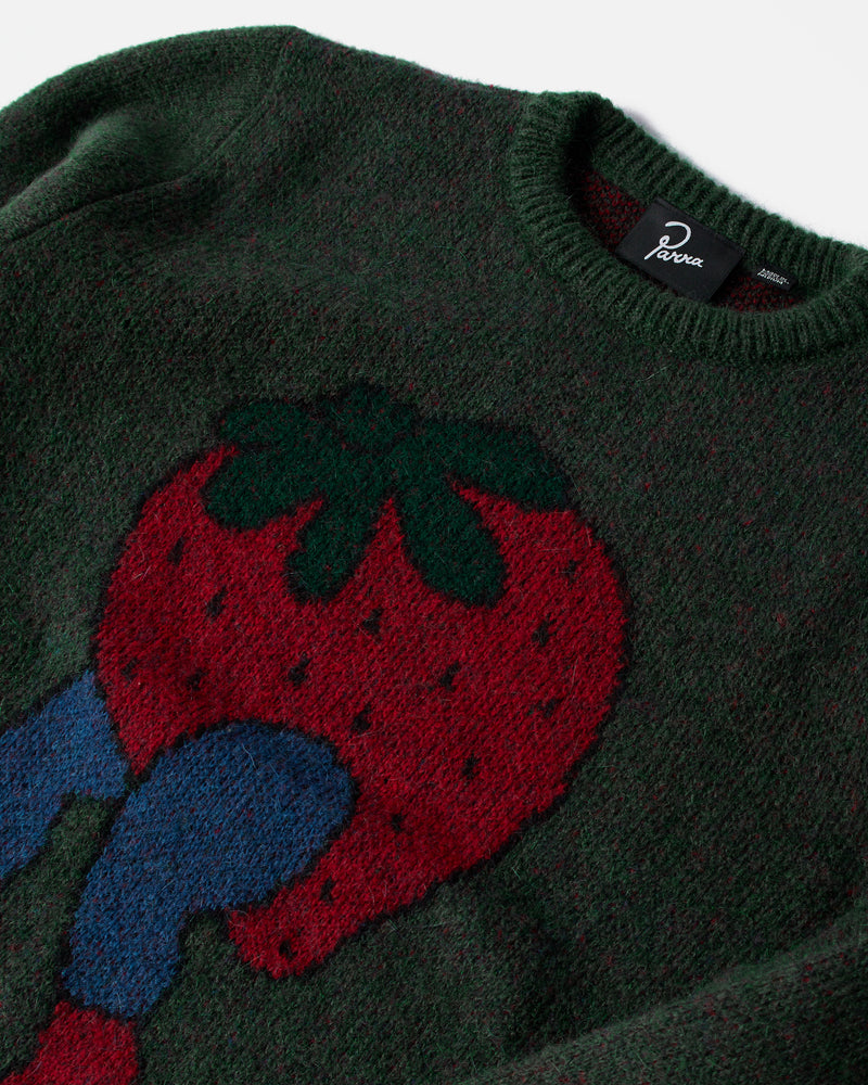 byParra Stupid Strawberry Knitted Pullover