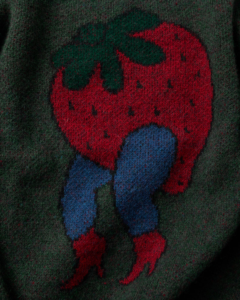 byParra Stupid Strawberry Knitted Pullover