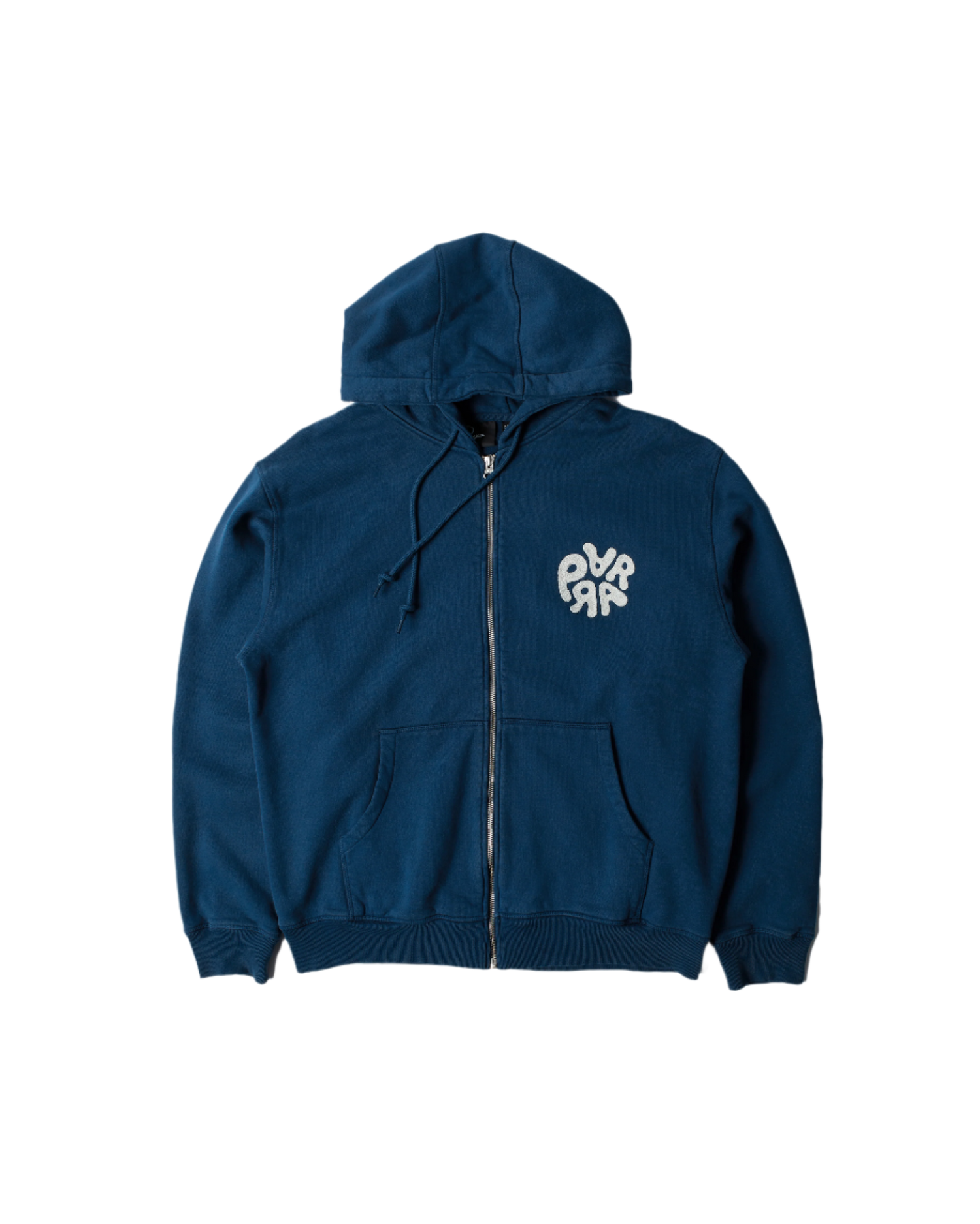 ByParra 1976 logo zip hooded sweatshirt (Blue)