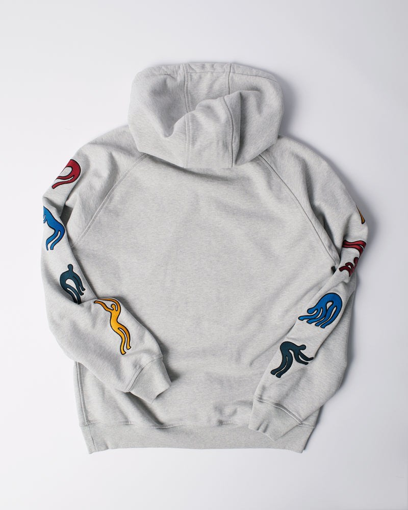 ByParra La Chambre Nuit Hooded Sweatshirt (Heather grey)