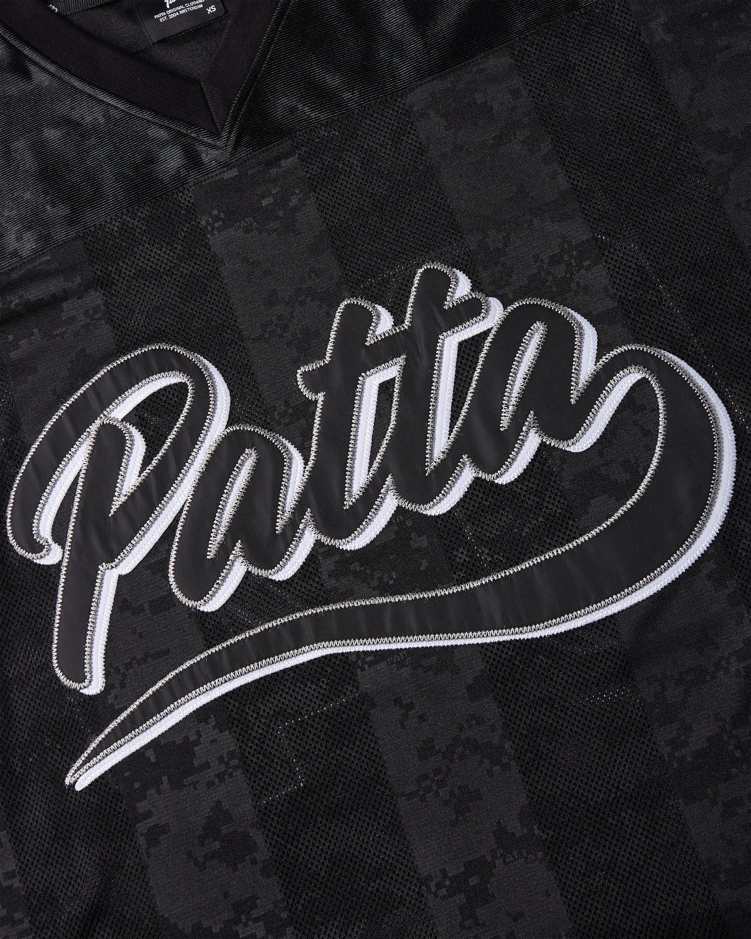 Patta Digi Lobi Mesh Football Jersey (Black)