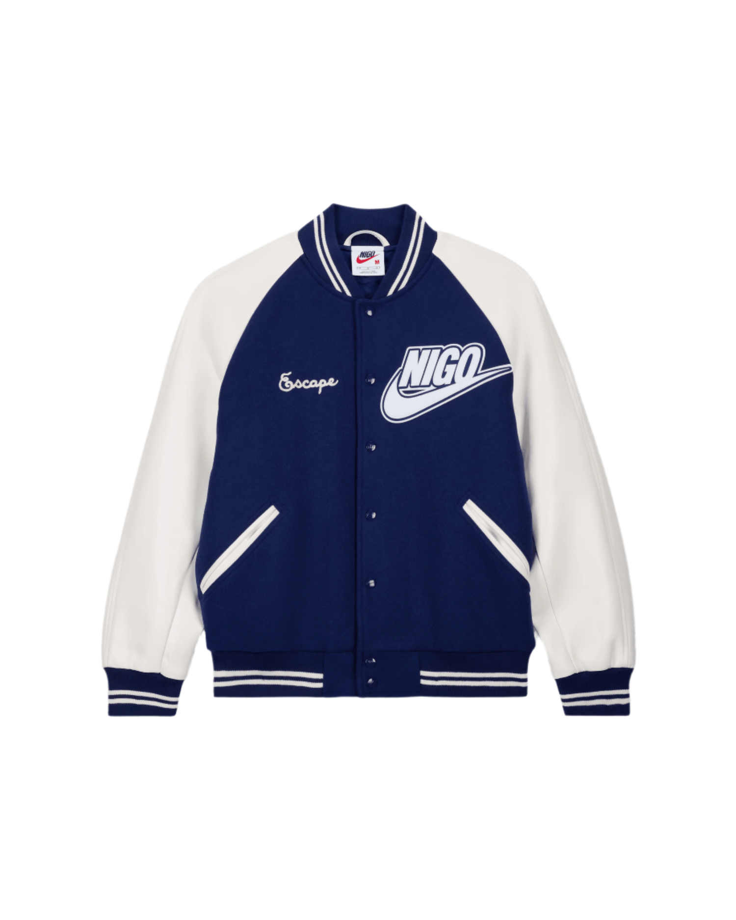 Nike x NIGO Varsity Jacket (Blue Void/White/White)