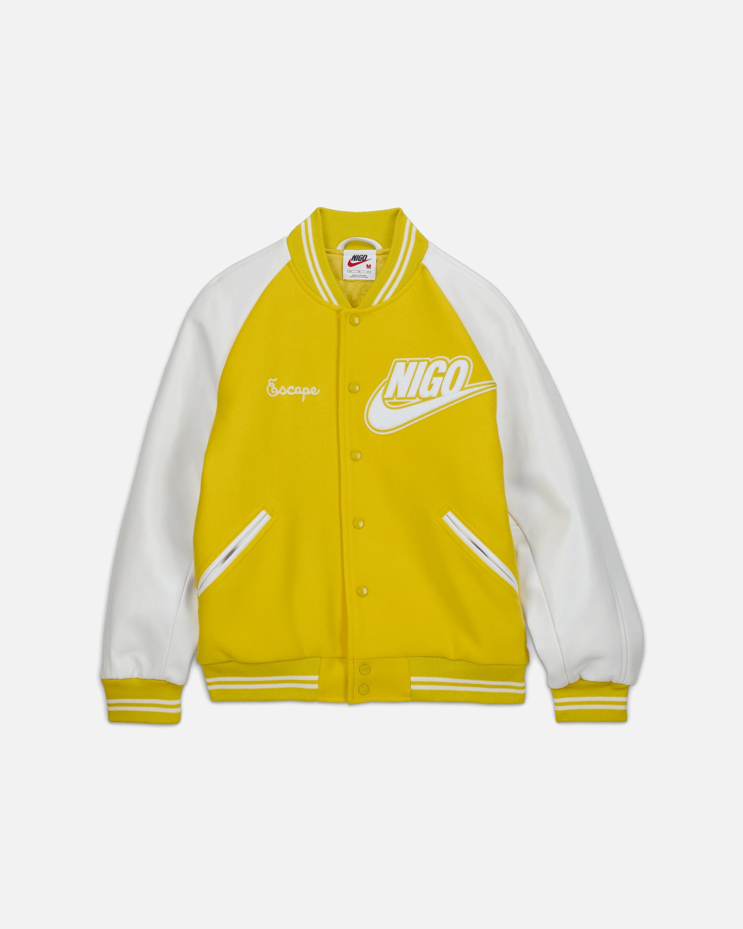 Nike x NIGO Varsity Jacket (Speed Yellow/White/White)