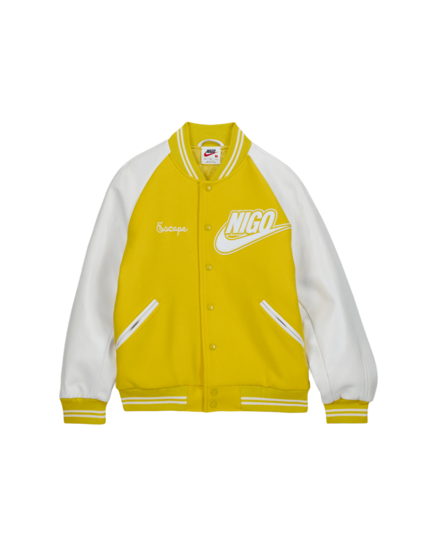 Nike x NIGO Varsity Jacket (Speed Yellow/White/White)