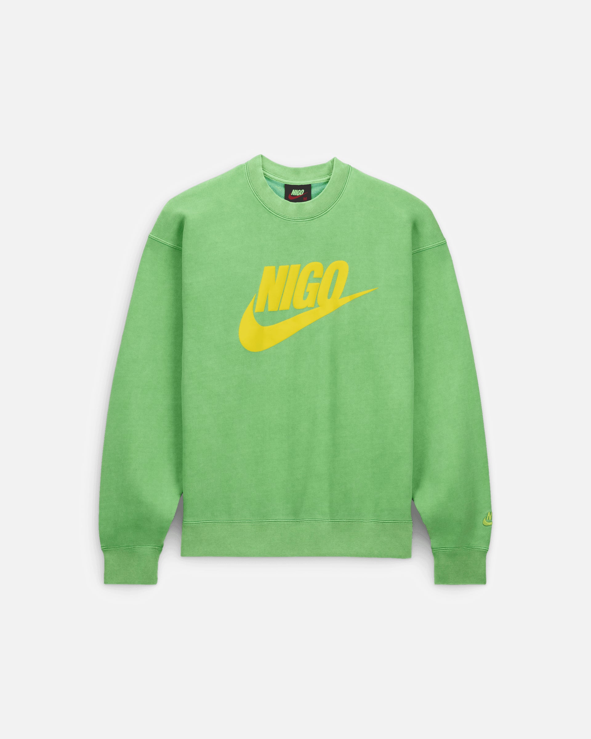 Nike x Nigo NRG Fleece Crew Sweatshirt (Lucky Green/Speed Yellow)