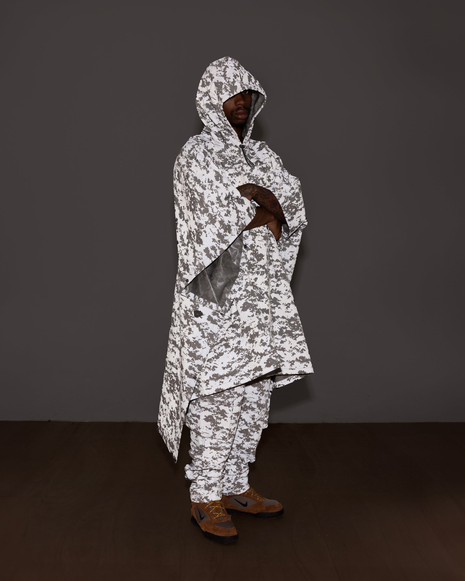 Patta Digi Camo Poncho and Shoulder Bag Set