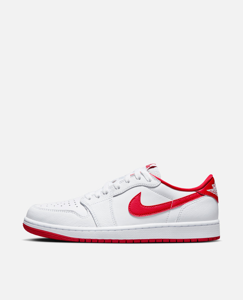 Air Jordan 1 Retro Low OG (White/University Red-White)