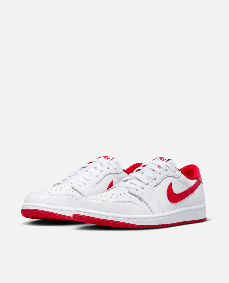 Air Jordan 1 Retro Low OG (White/University Red-White)