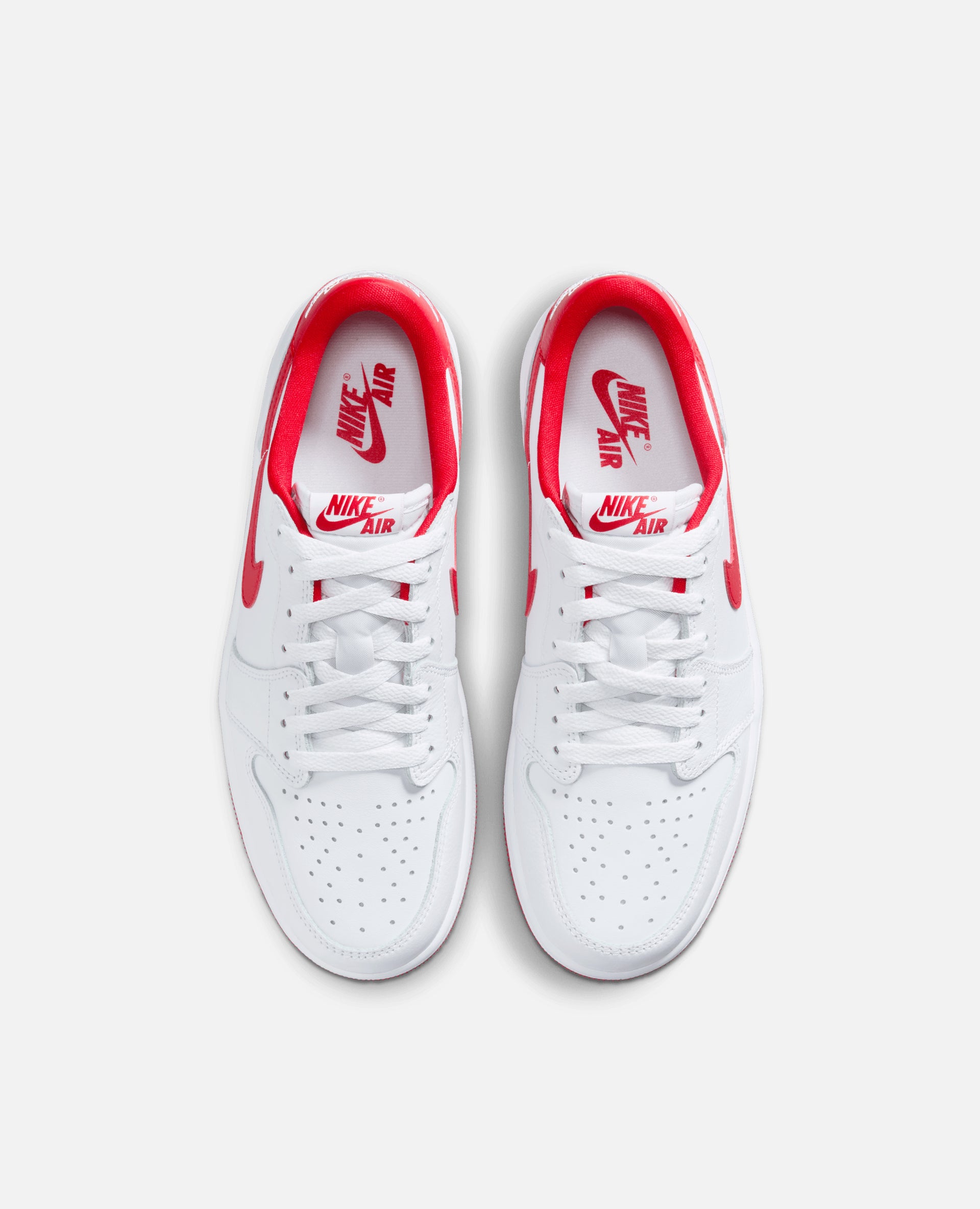 Air Jordan 1 Retro Low OG (White/University Red-White)