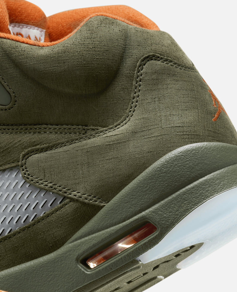 Nike Air Jordan 5 Retro (Army Olive/Solar Orange)