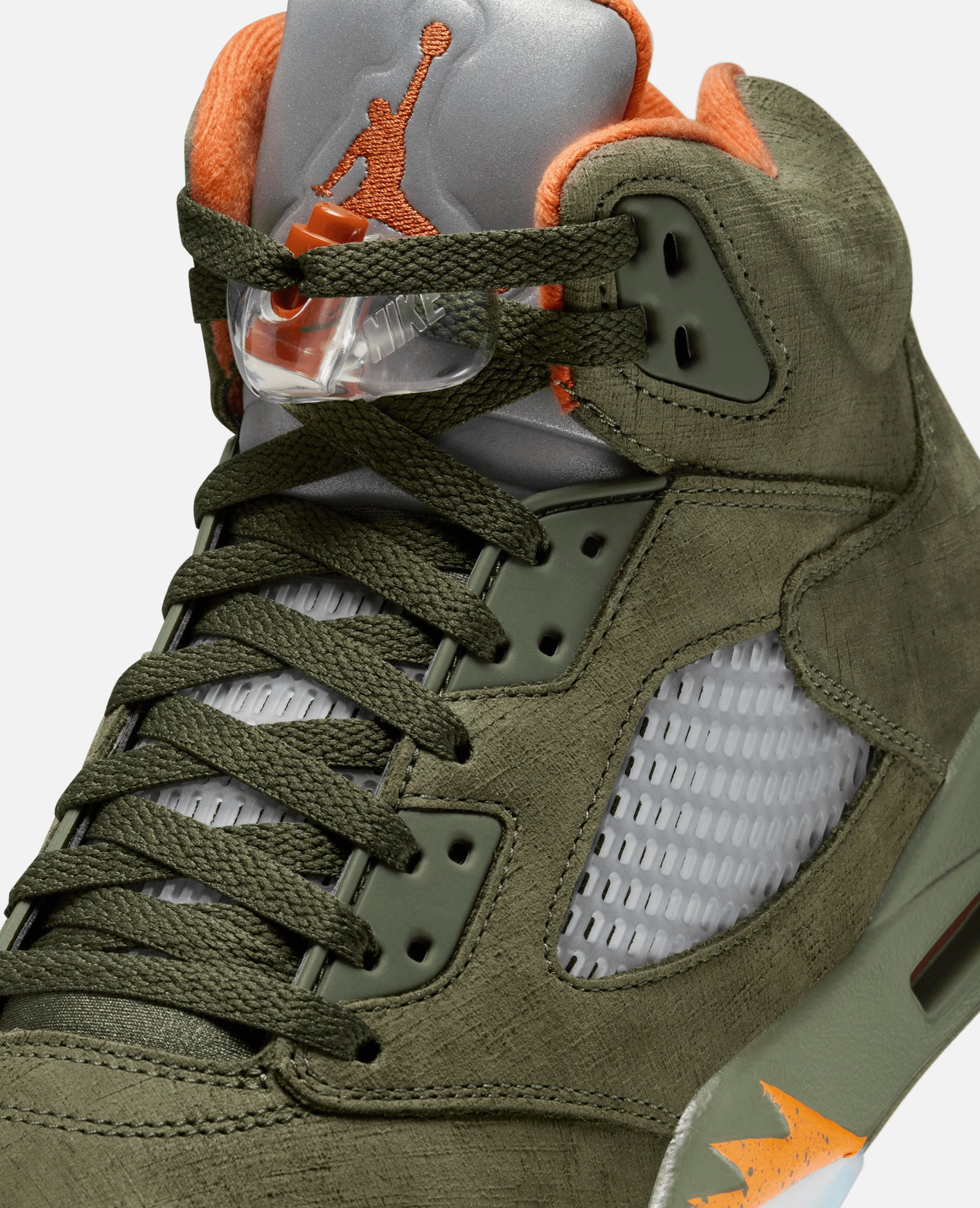 Nike Air Jordan 5 Retro (Army Olive/Solar Orange)