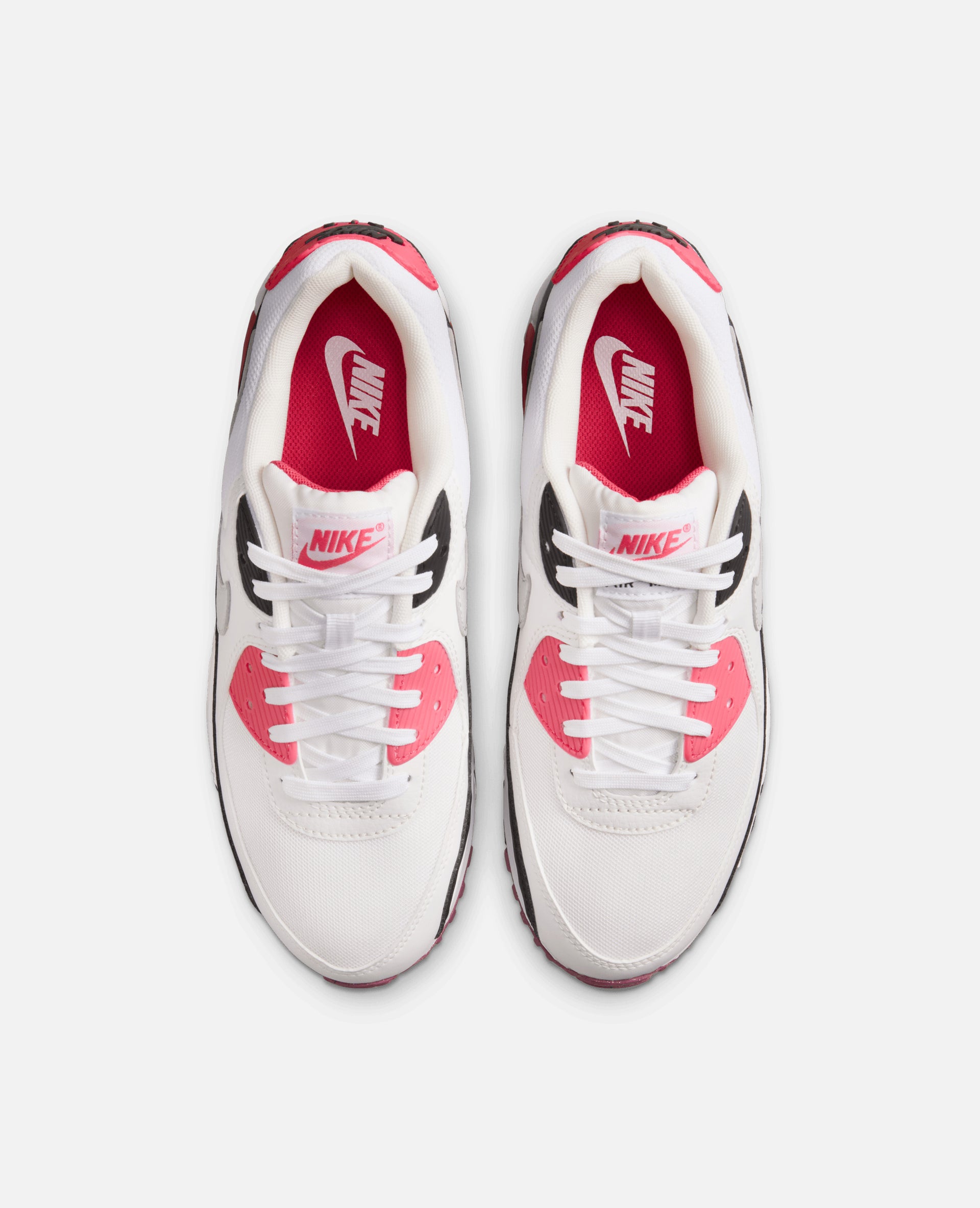 Nike WMNS Air Max 90 (White/Light Silver-Aster Pink-Black)