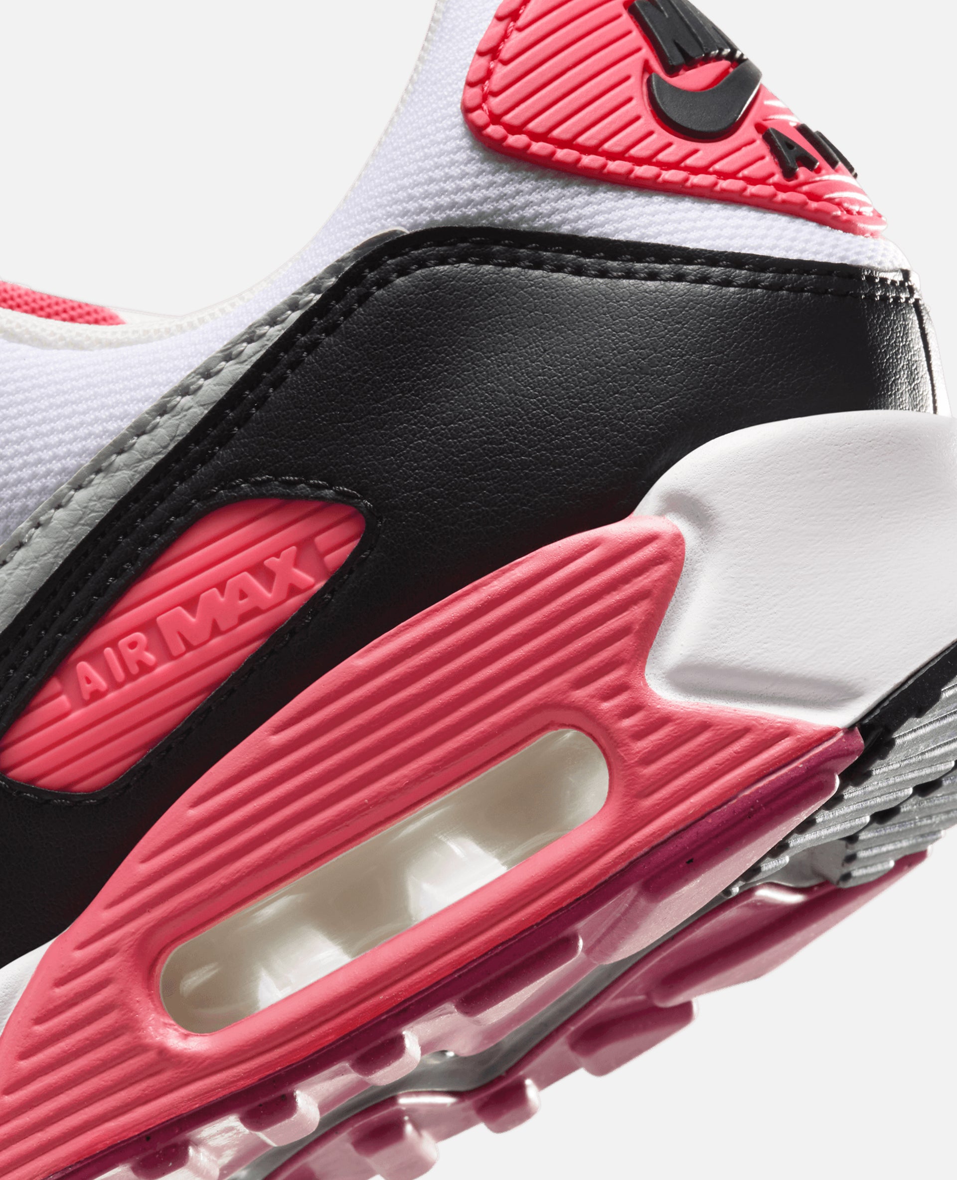 Nike WMNS Air Max 90 (White/Light Silver-Aster Pink-Black)