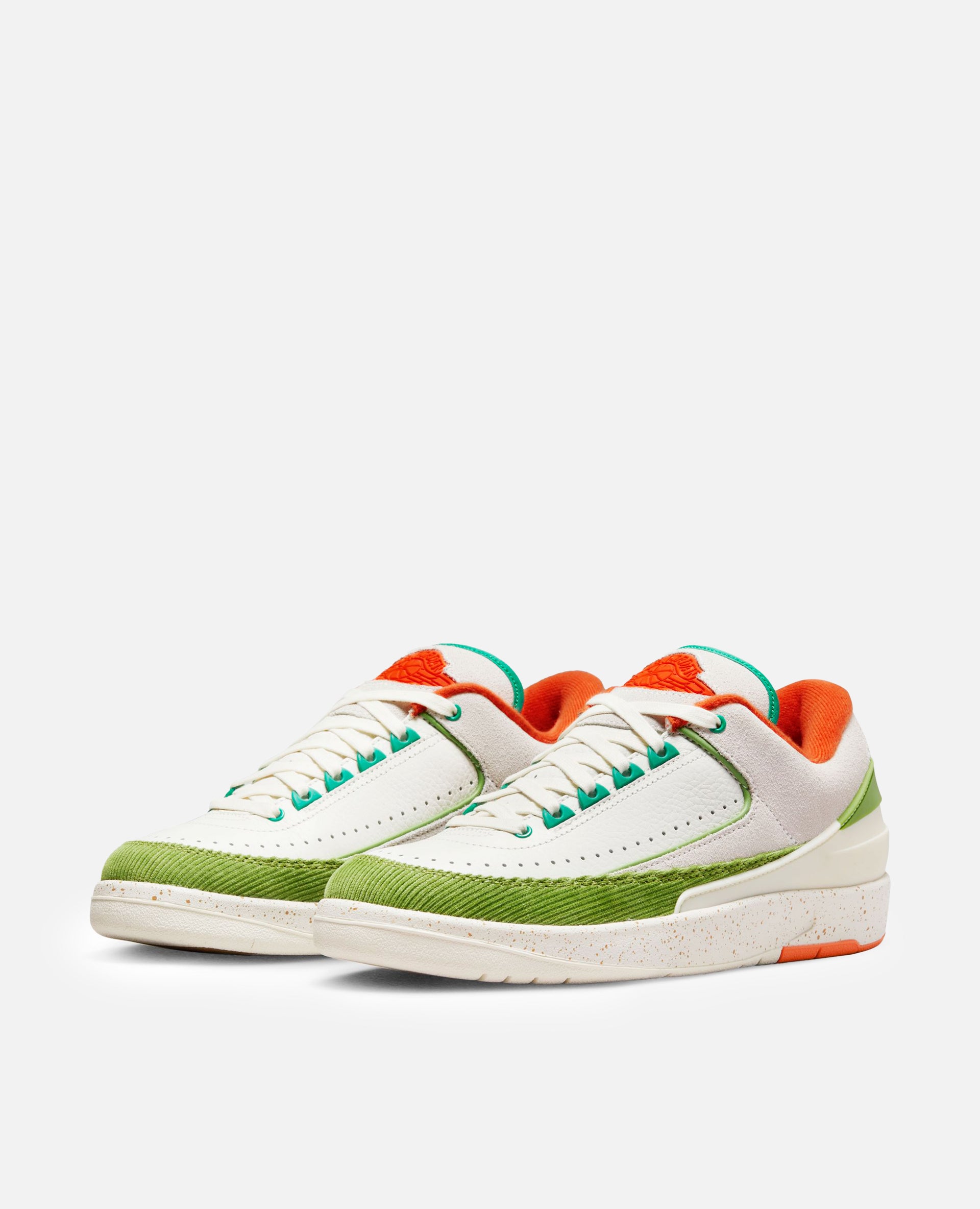 WMNS Air Jordan 2 Retro Low Titan (Sail/Safety Orange-Chlorophyll)