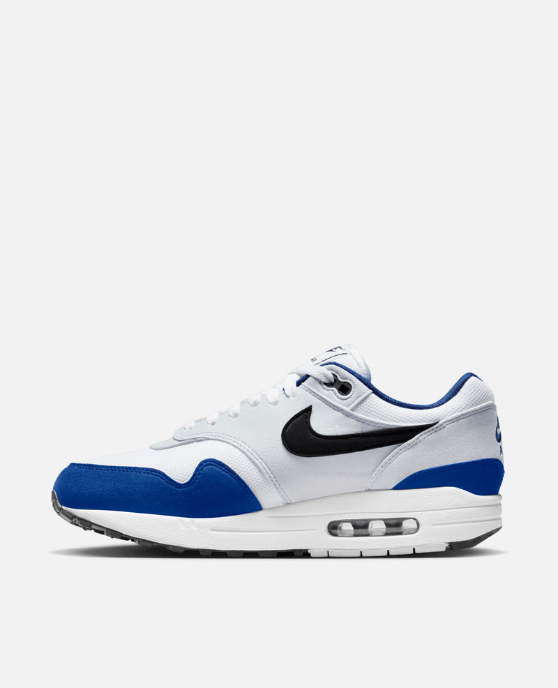 Nike Air Max 1 (White/Black-Deep Royal Blue)