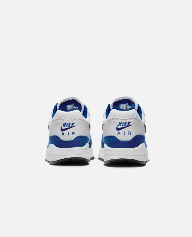 Nike Air Max 1 (White/Black-Deep Royal Blue)