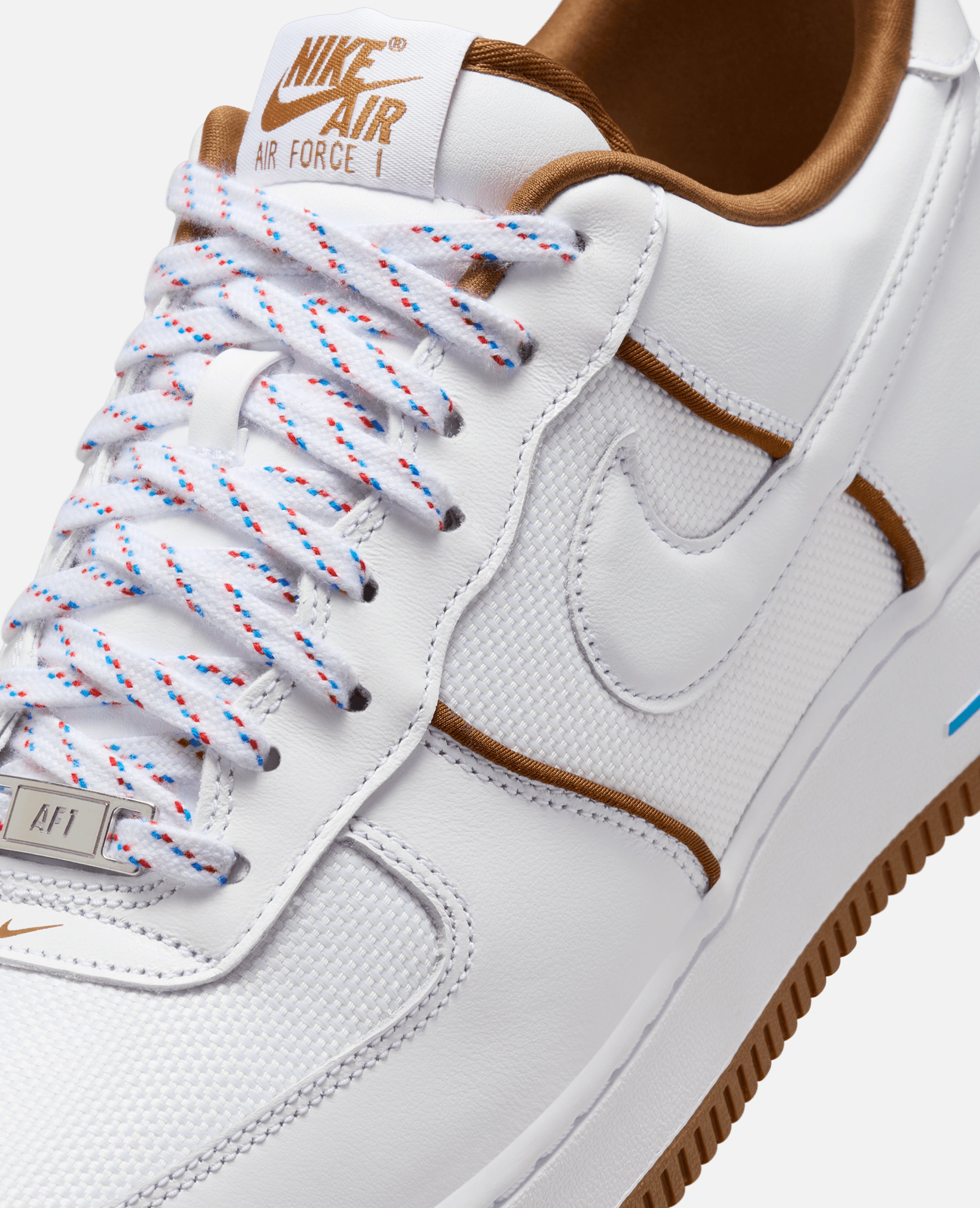 Nike Air Force 1 07 LX White White LT British Tan Photo Blue Patta