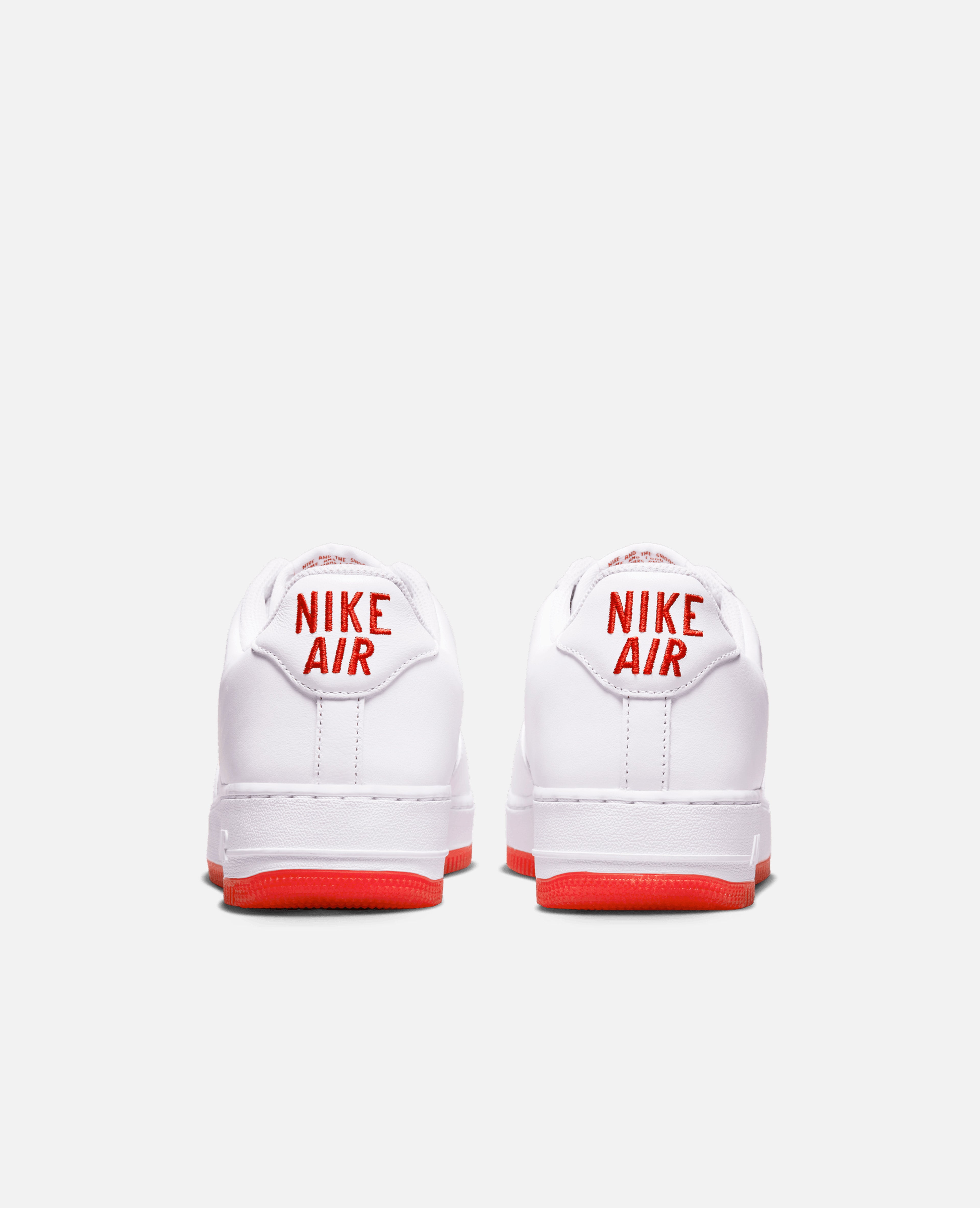 Air force 1 low release in white and university cheap red