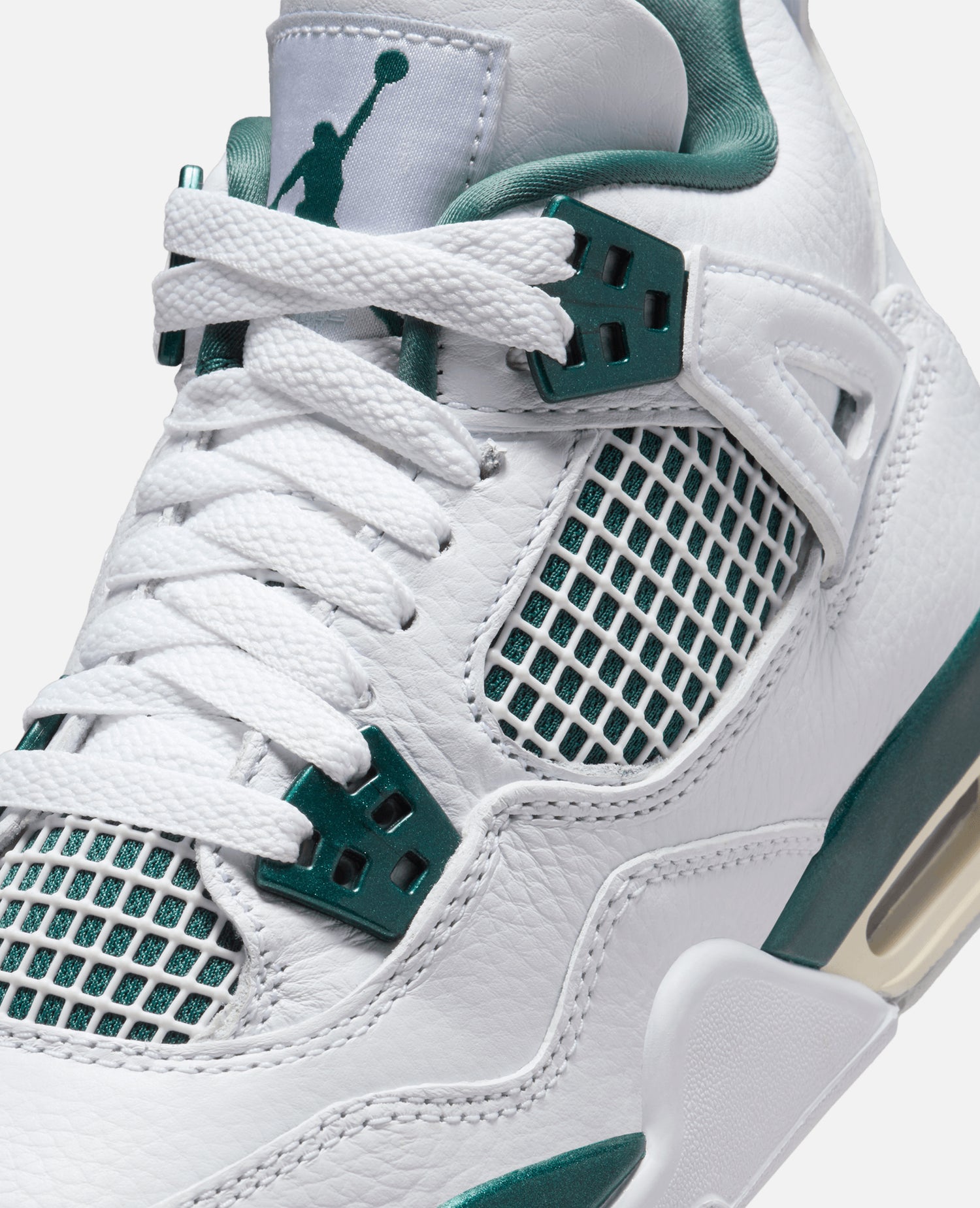 Nike Air Jordan 4 Retro (GS)(White/Oxidized Green-White-Neutral Grey)