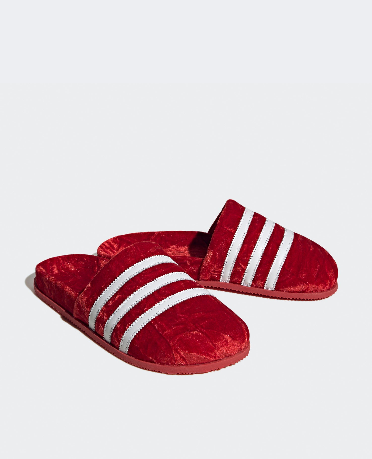 Adidas Adimule Velvet Slides (Red)