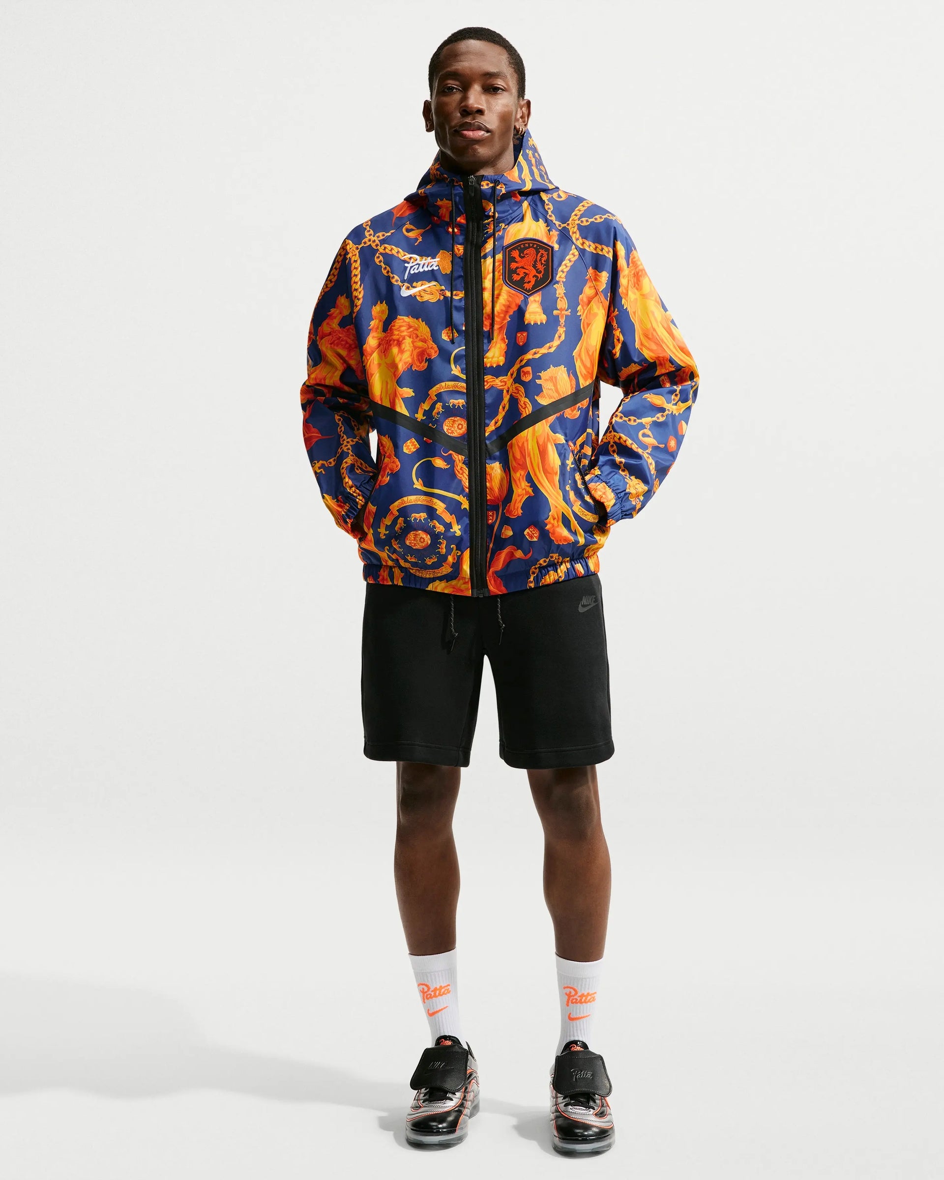 Patta x Nike KNVB Anthem Jacket (Deep Royal/Orange) Nike