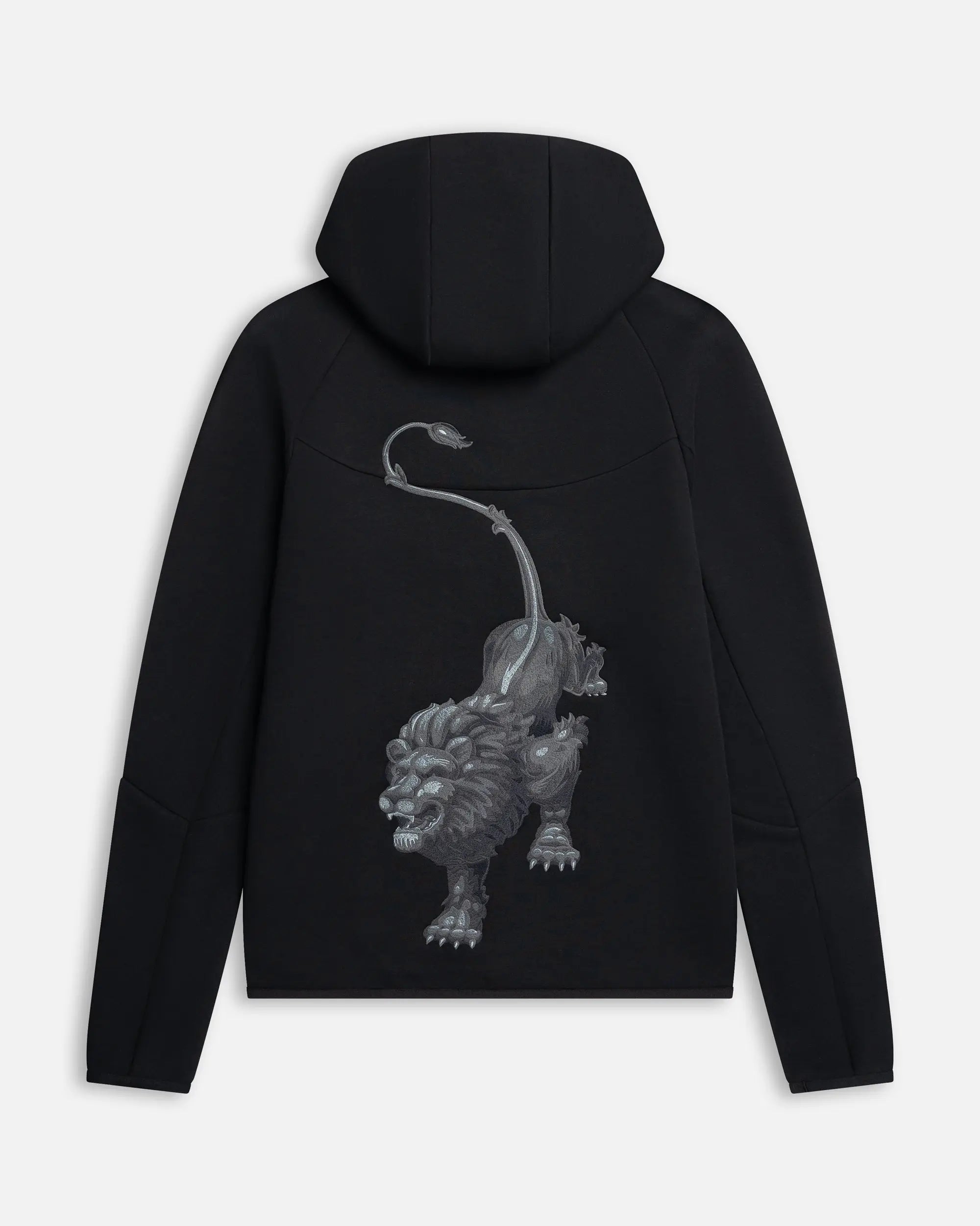 Knvx M Nike Tech Fleece Fz Wr Hdy (Black/White) (No Sponsor) - Patta