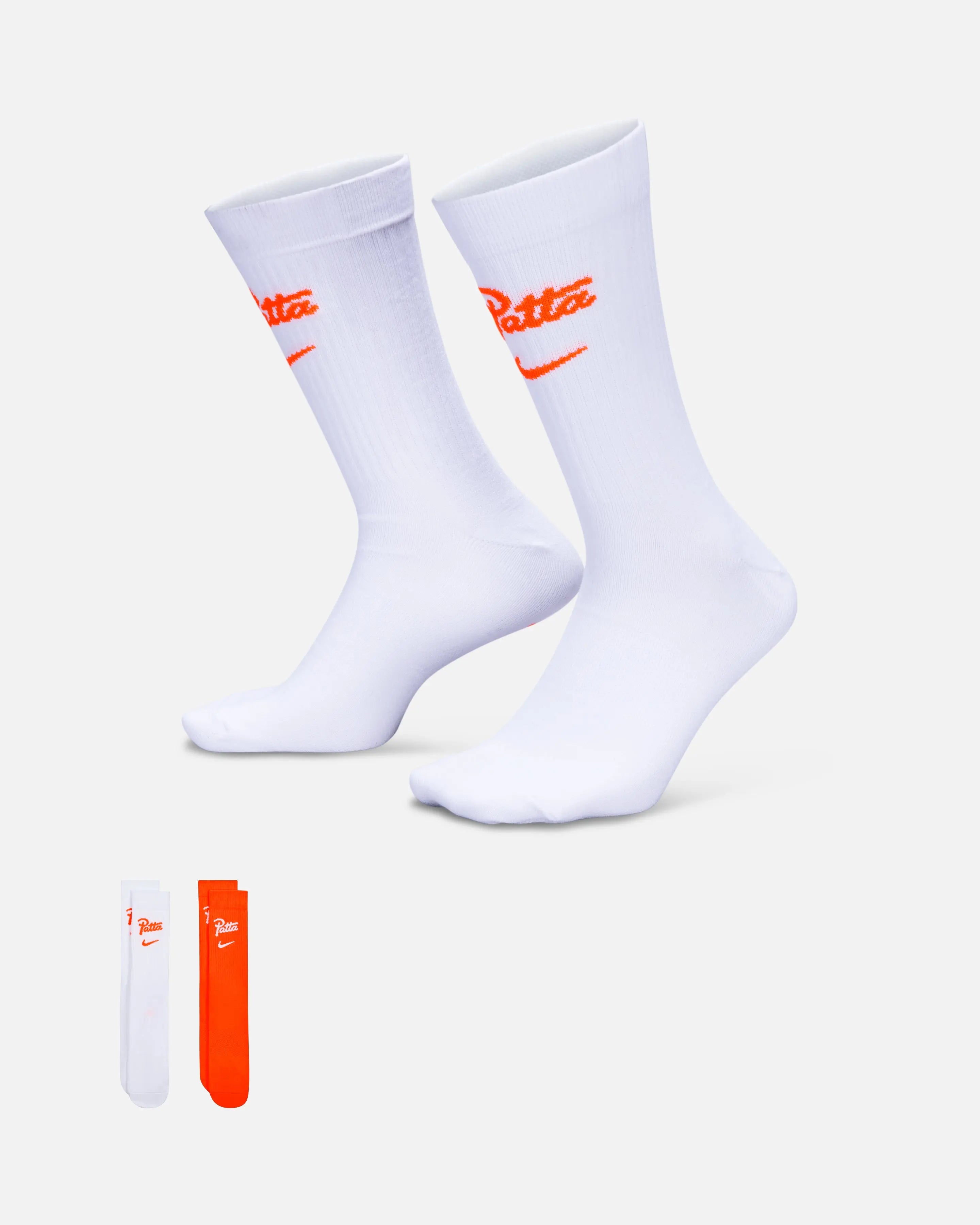 Patta x Nike KNVB Crew Socks 2-pack (White-Hyper Crimson/Hyper