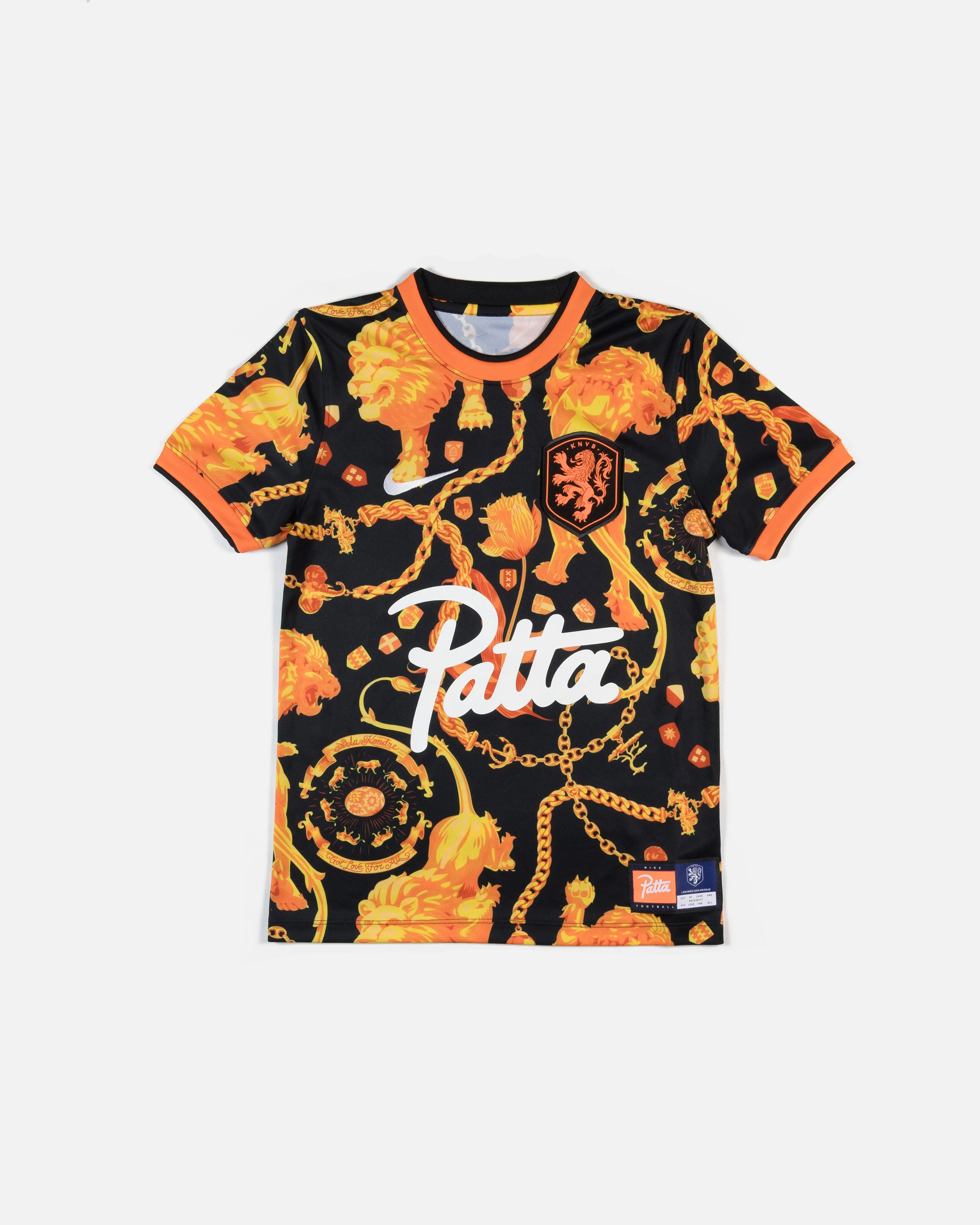 Patta x Nike KNVB Pre-Match Jersey Kids (Black/Orange) - Patta