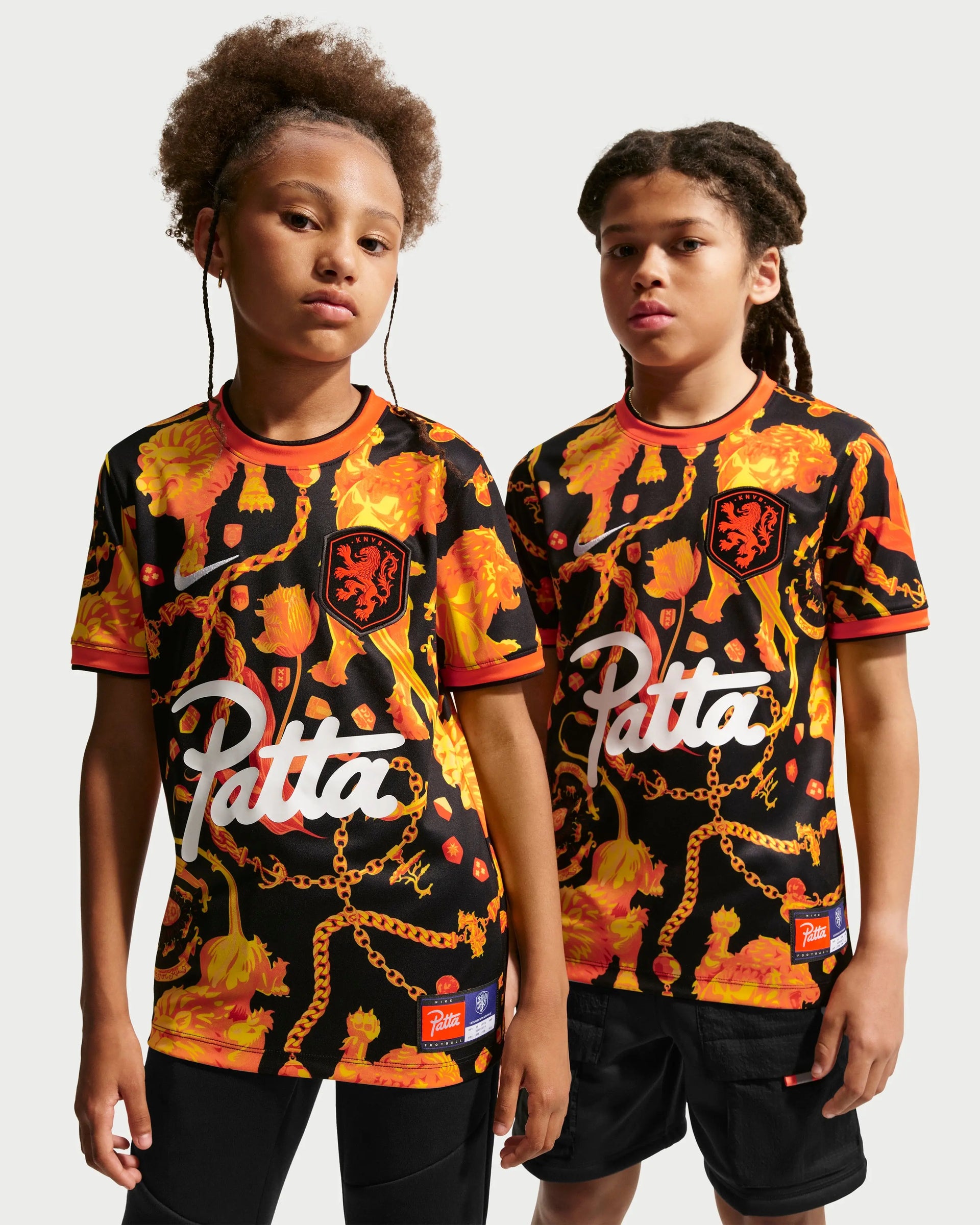 Patta x Nike KNVB Pre-Match Jersey Kids (Black/Orange) Nike
