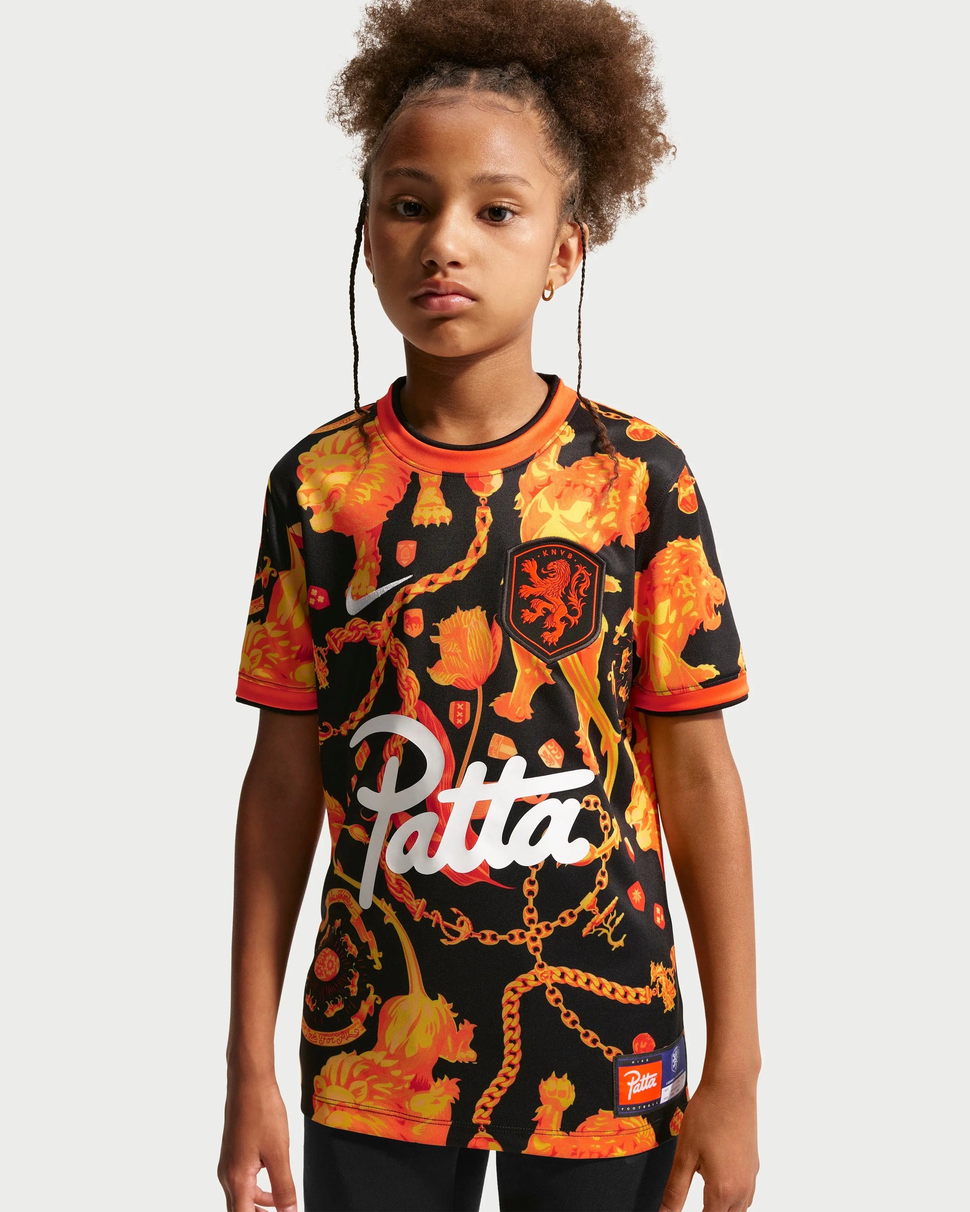 Patta x Nike KNVB Pre-Match Jersey Kids (Black/Orange) Nike