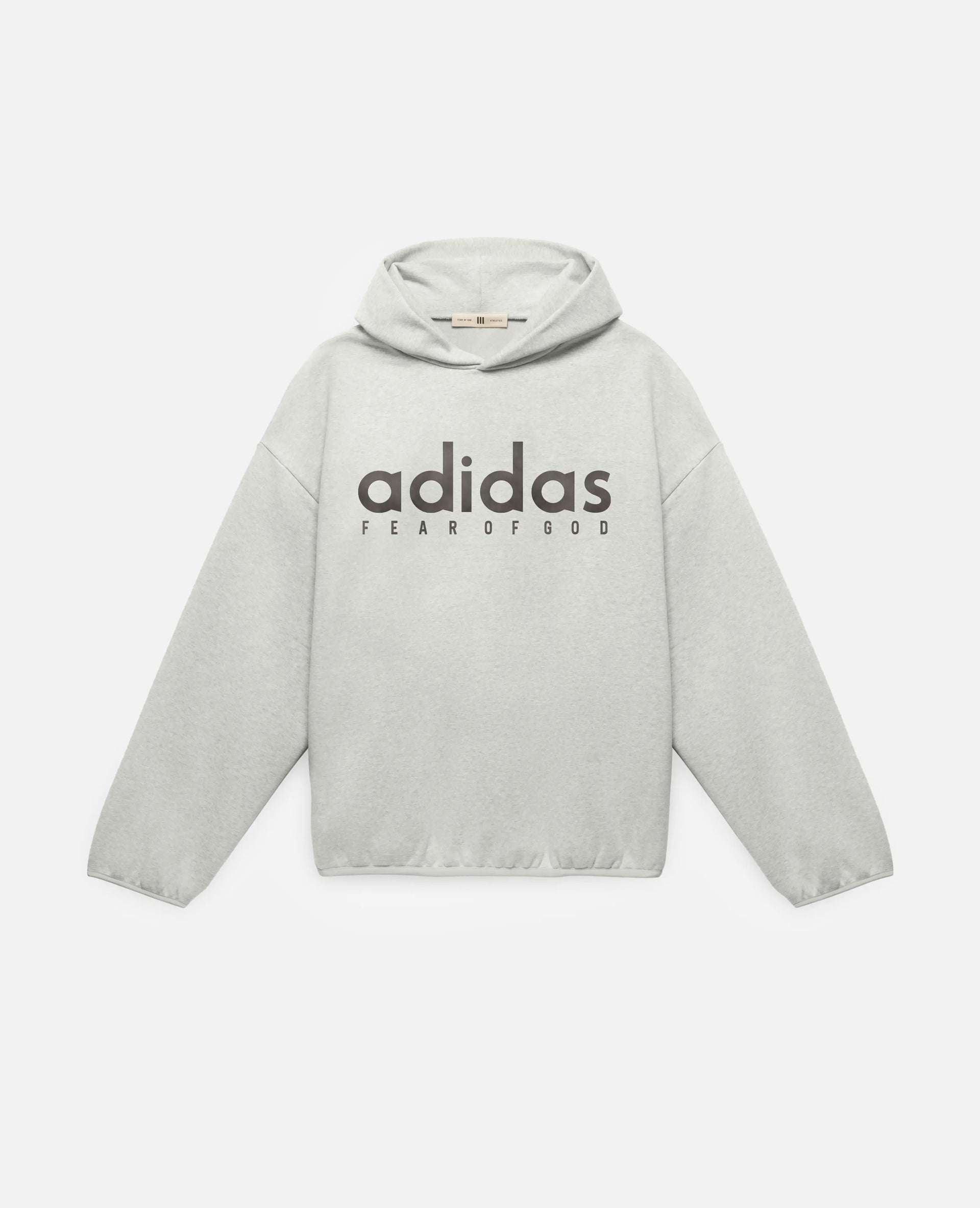 adidas Fear Of God Heather Fleece Hoodie (Medium Grey Heather) adidas