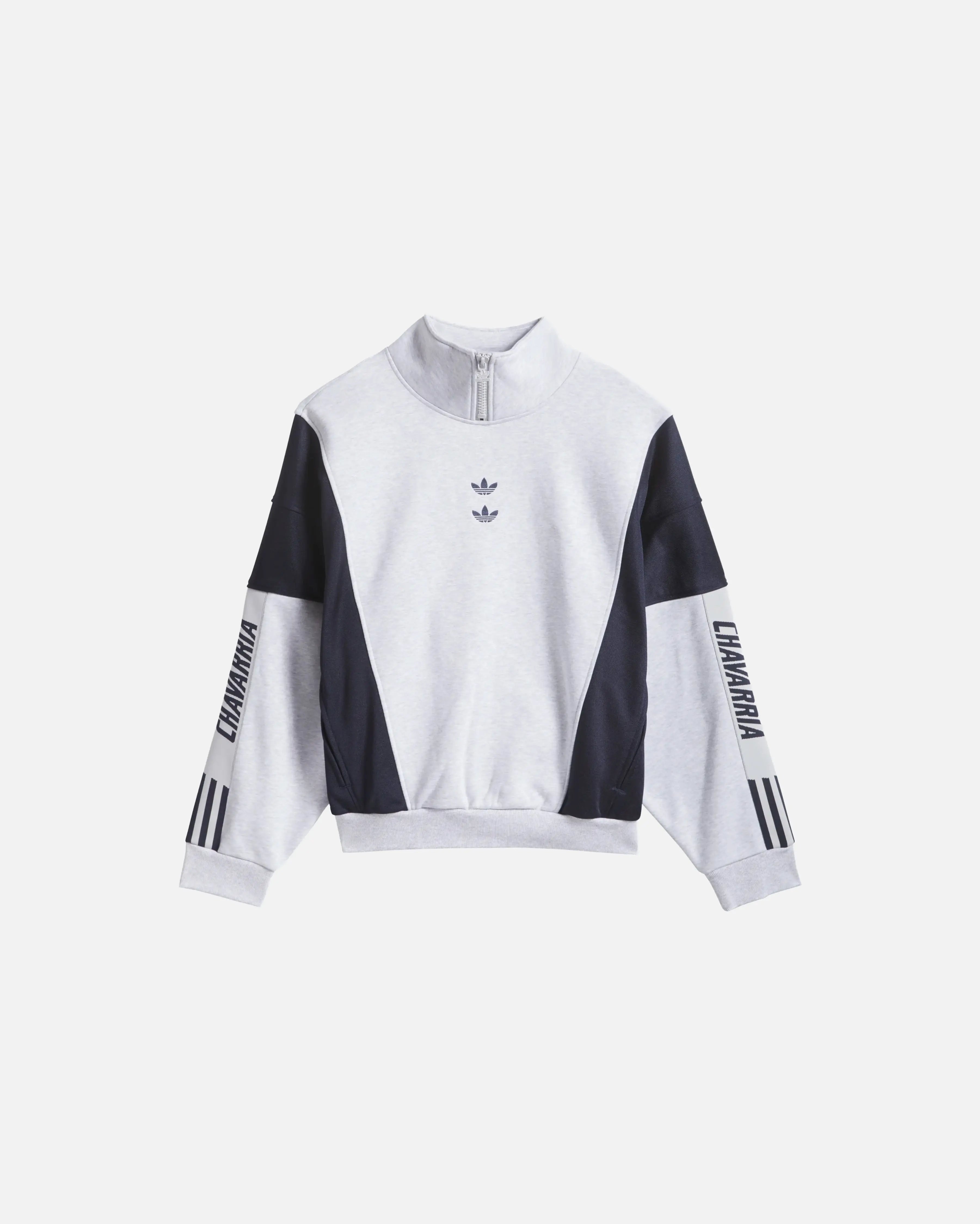 adidas Willy Chavarria Watsonville Mockneck (Light Grey Heather