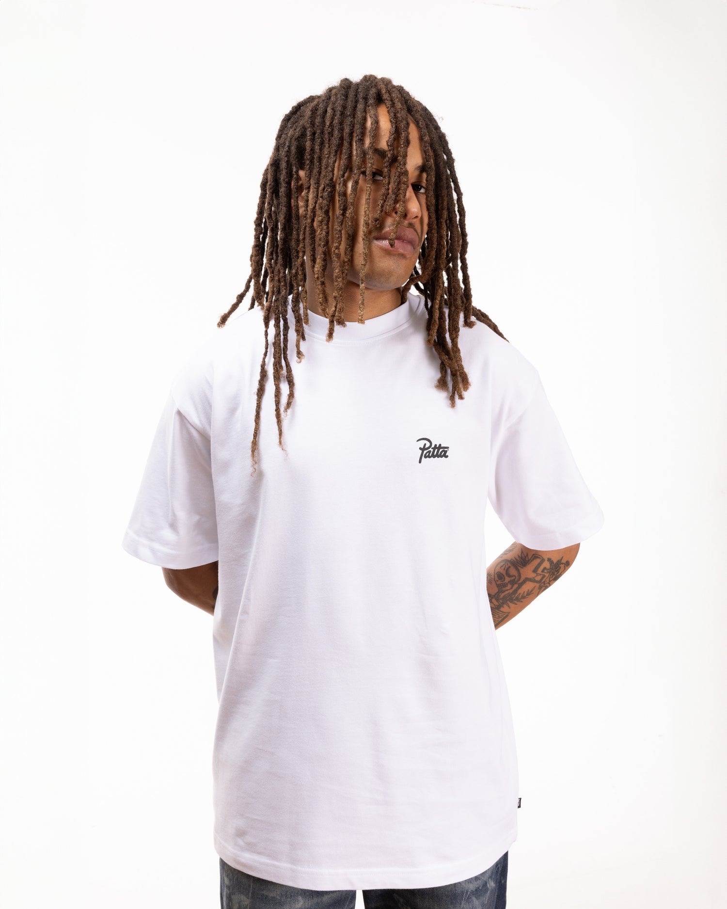 Patta Basic Script Logo T-Shirt (White)